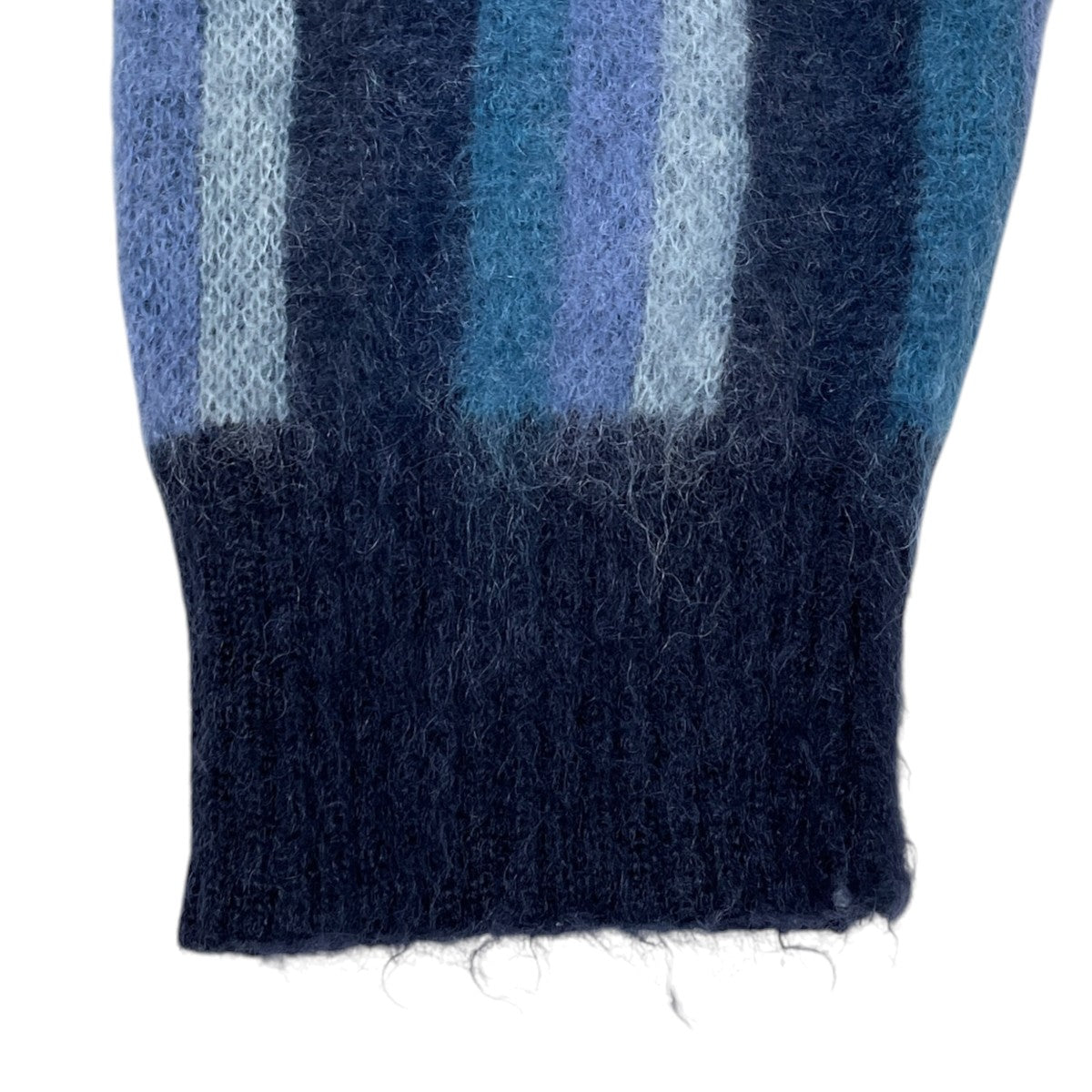 22AW ストライプ柄ニットカーディガン MOHAIR CARDIGAN STRIPE モヘアカーディガン ストライプ LQ372