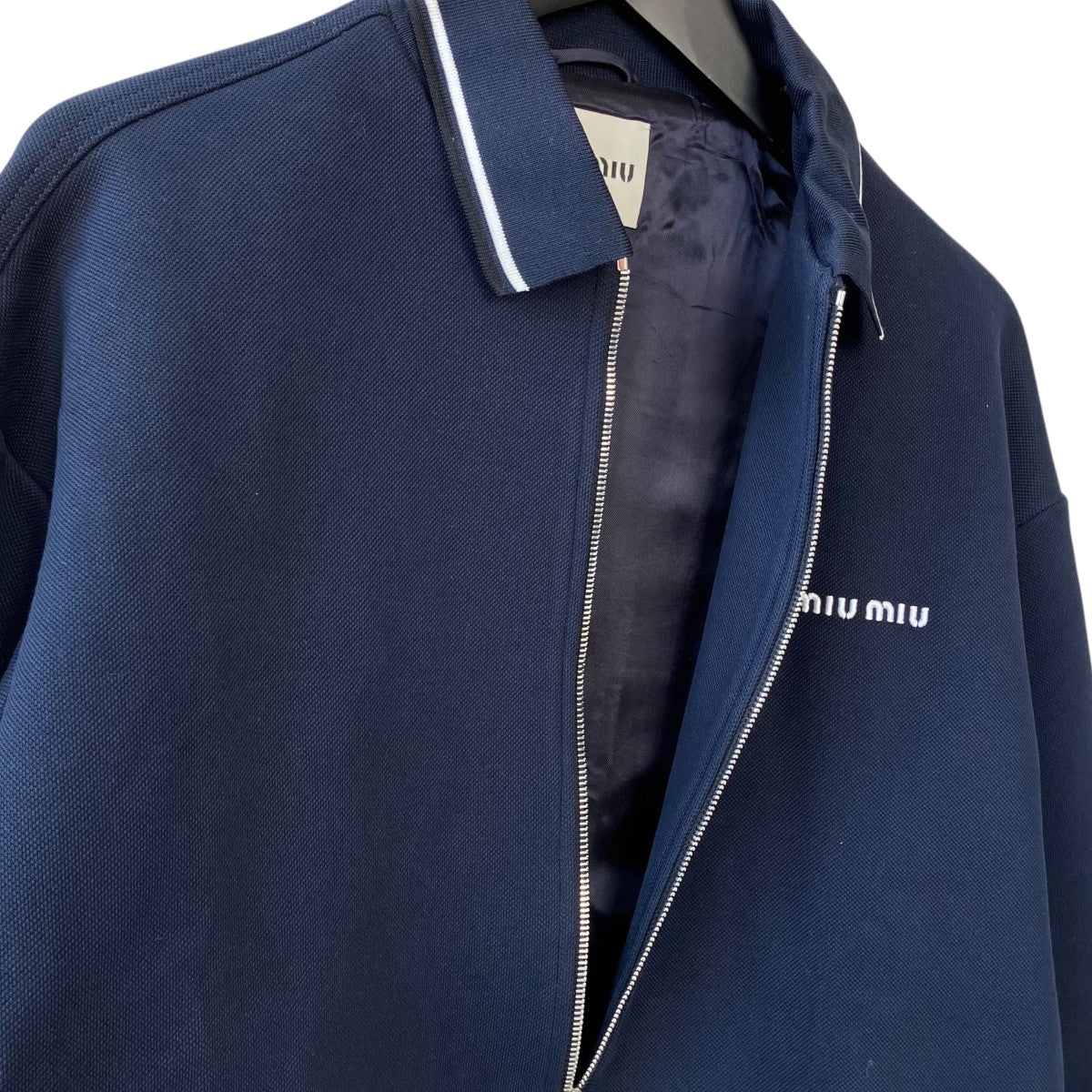 MIU MIU(ミュウミュウ) Bonded Pique Technical Jerseyロゴジップ