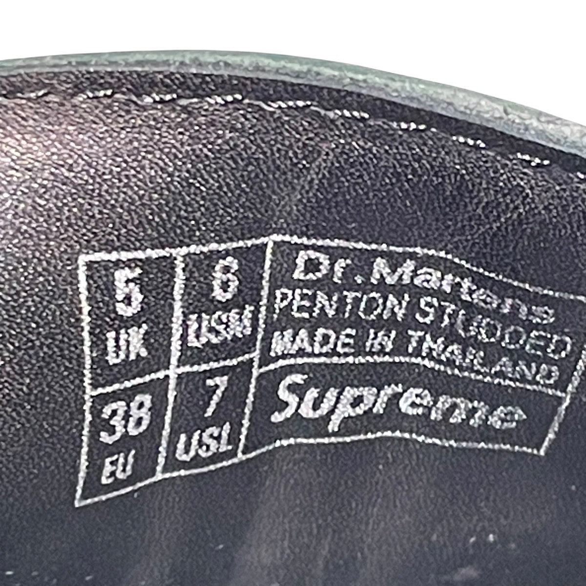 Supreme×Dr．Martens STUDDED PENTONローファー 古着・中古-6枚目のアイテム画像