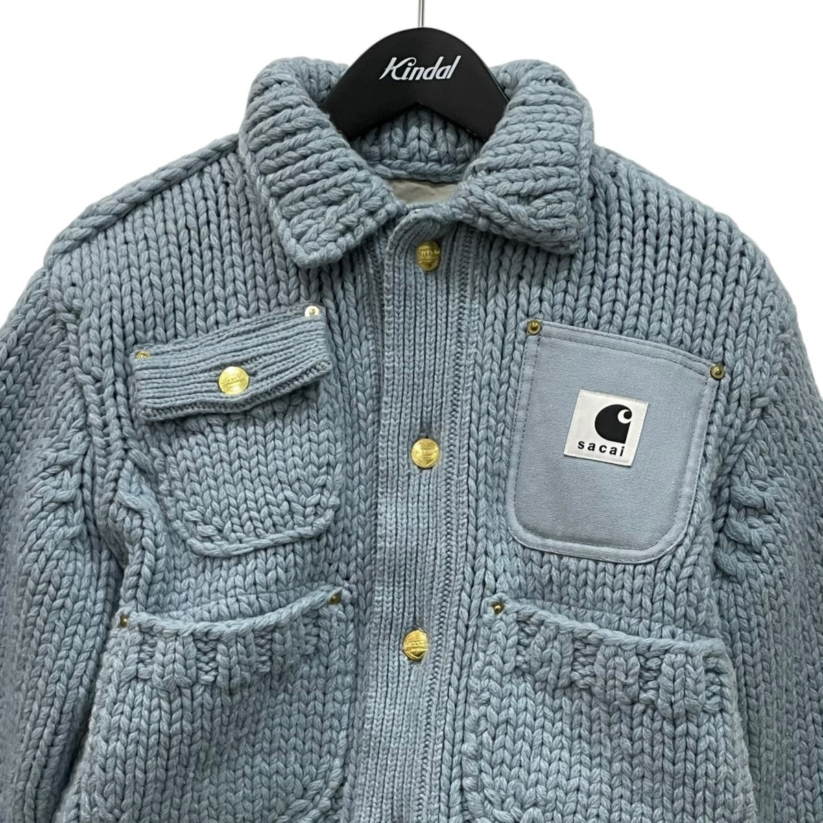 sacai ニットジャケット23-06742 古着・中古-2枚目のアイテム画像