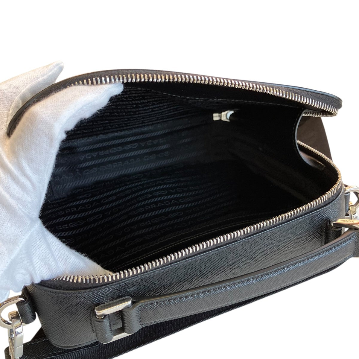 PRADA ブリックサフィアーノショルダーバッグ2VH069 古着・中古-5枚目のアイテム画像