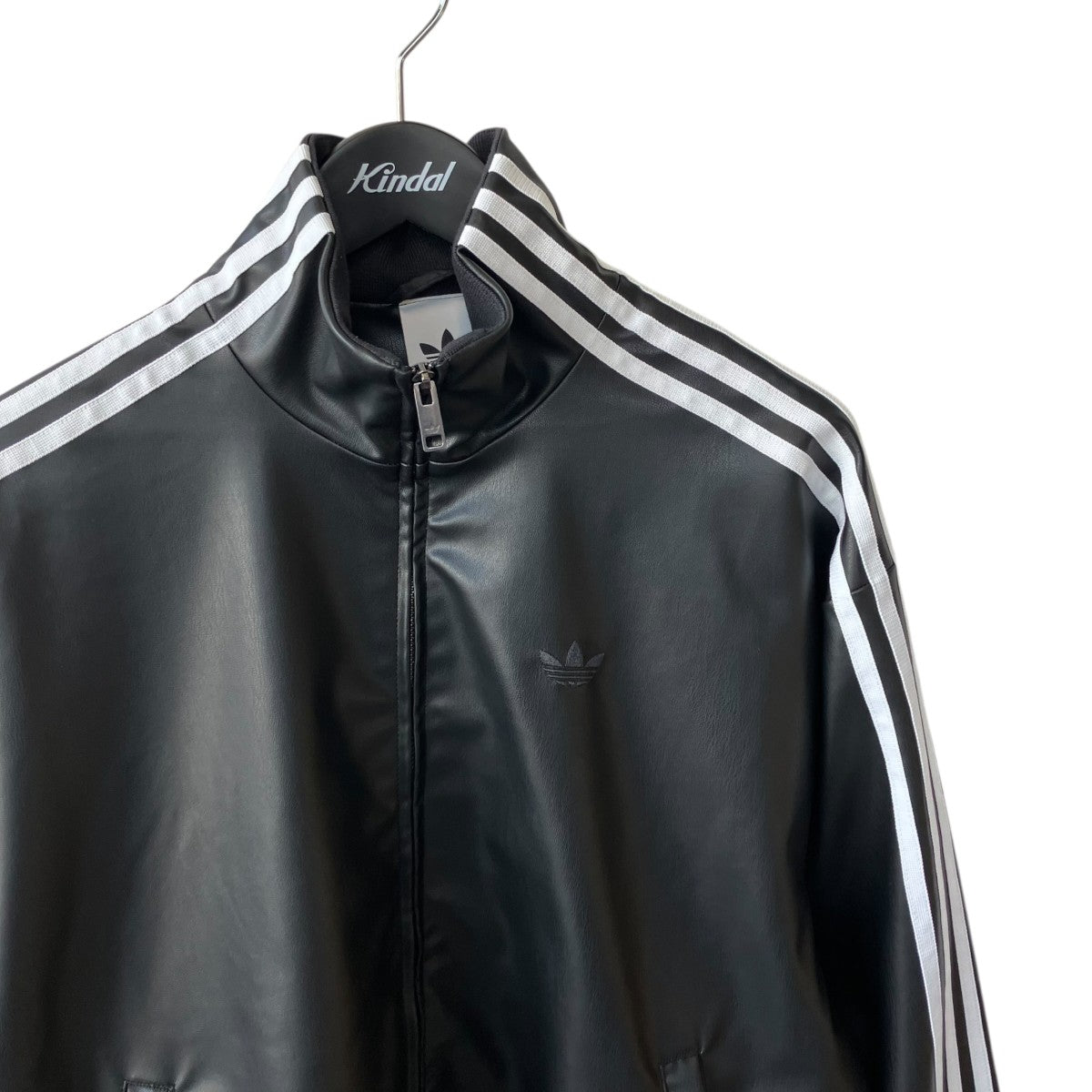 adidas PLEATHER 3STRIPES TRACK TOPトラックジャケットKQ5472 古着・中古-3枚目のアイテム画像