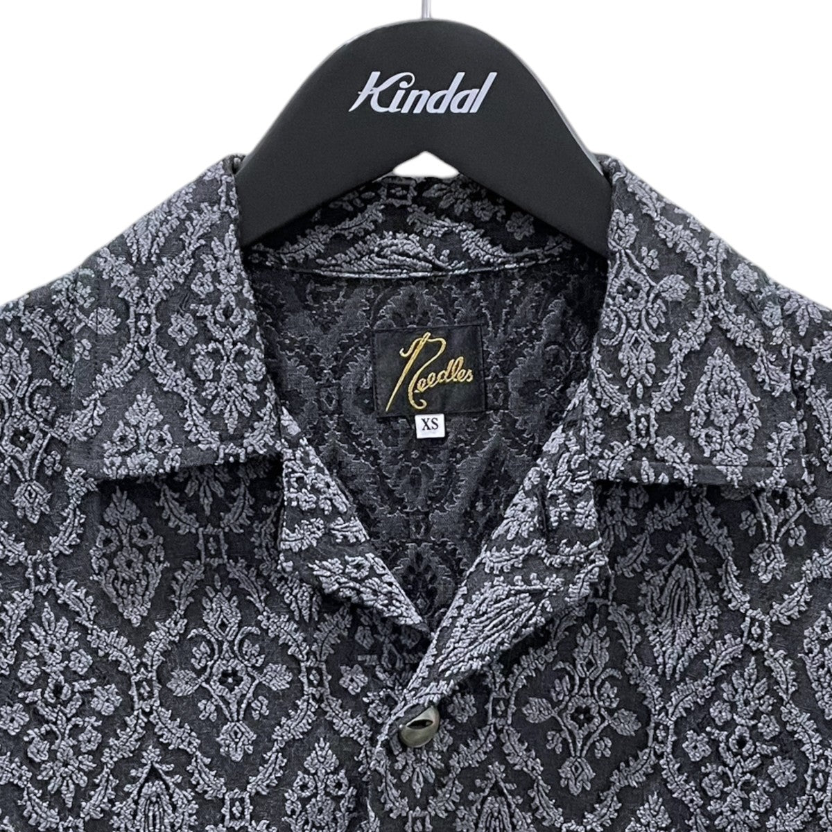 Needles 24SS 総柄半袖シャツ Cabana Shirt - Victorian Jacquard カバナシャツ ヴィクトリアンジャガード RW270 古着・中古-3枚目のアイテム画像