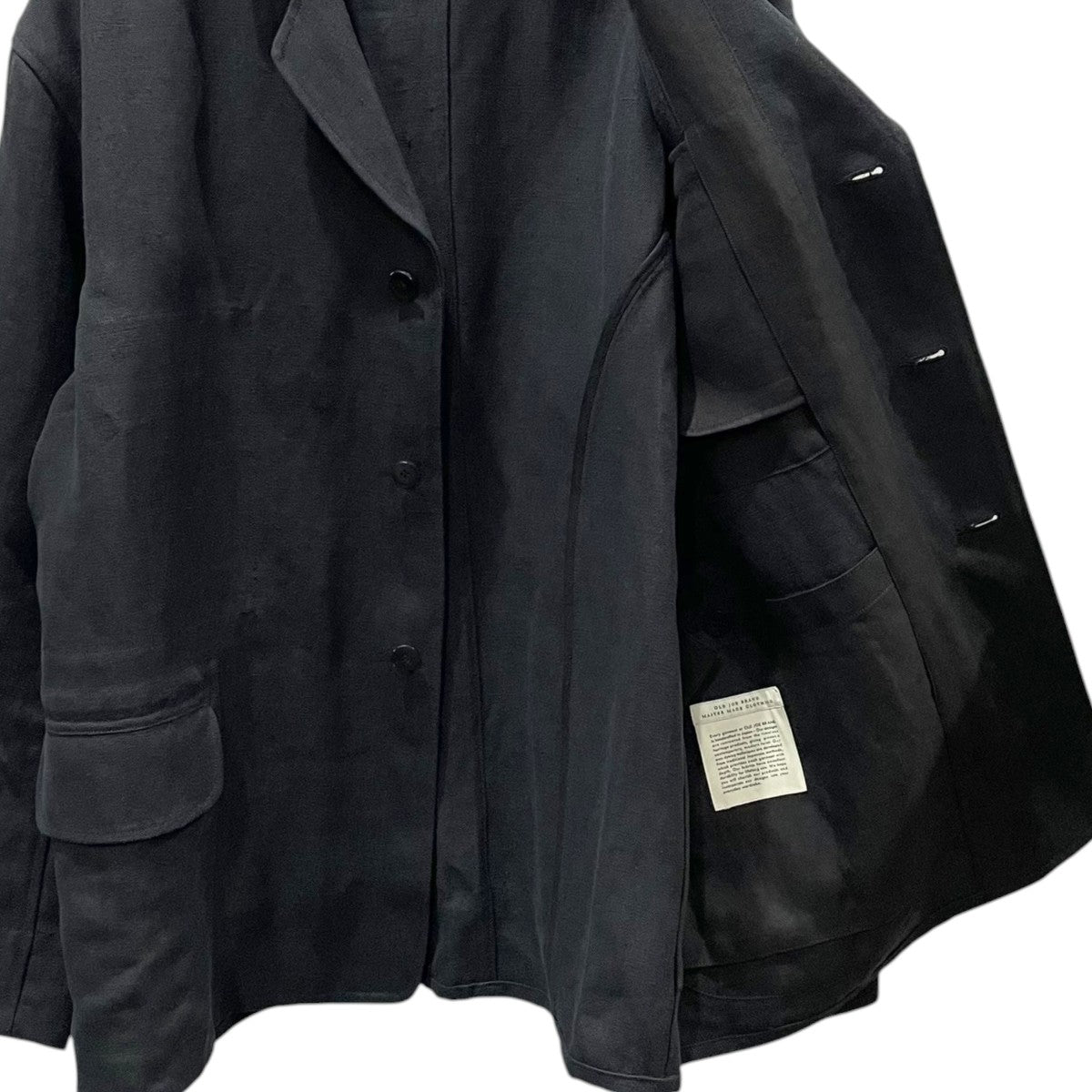 25SS リネンジャケット NOTCHED-RAPEL GEORGES JACKET ノッチドラペル ジョージス ジャケット 251OJ-JK06