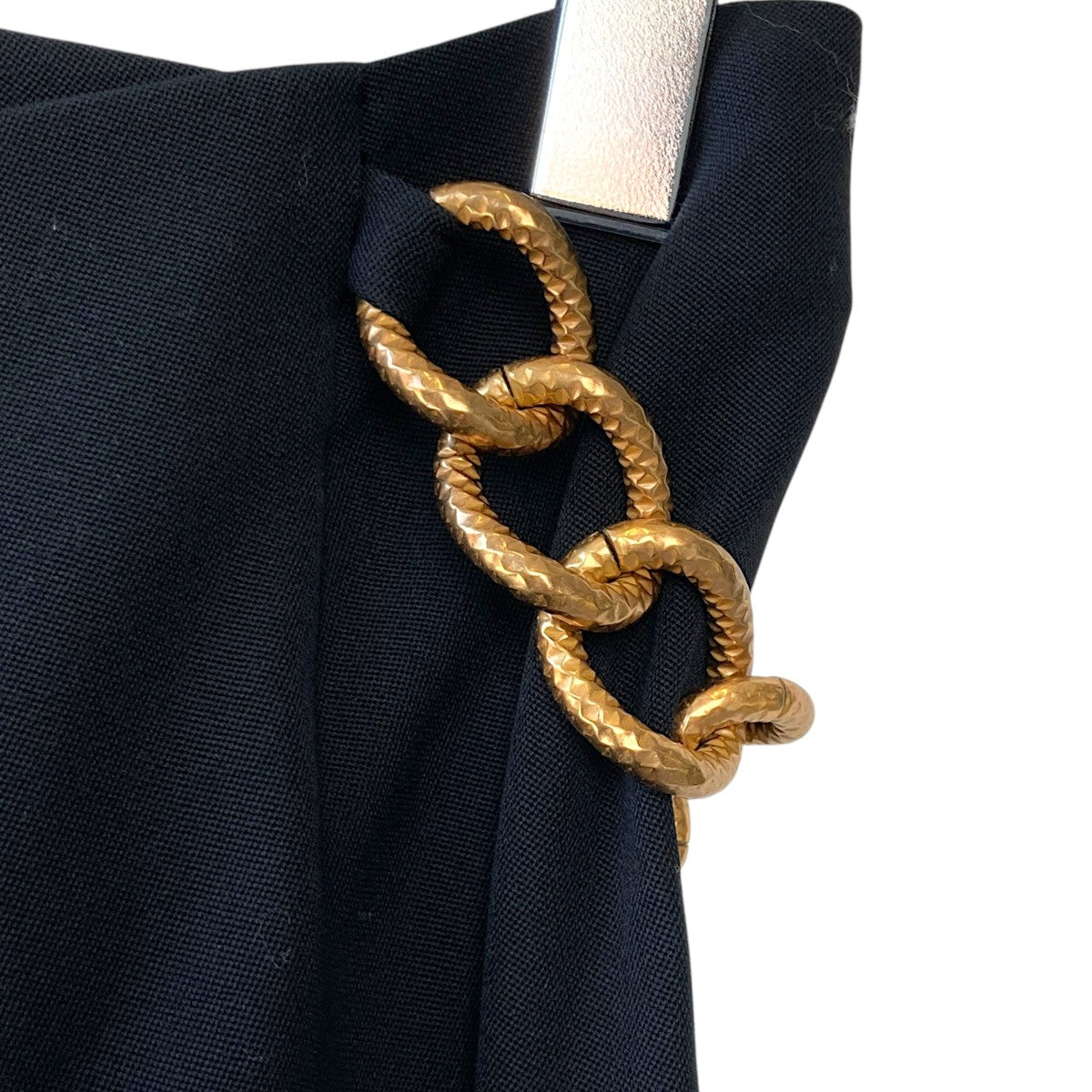 GIVENCHY Chain-detail Wrap Mini SkirtラップスカートBW40GJ11BN 古着・中古-4枚目のアイテム画像
