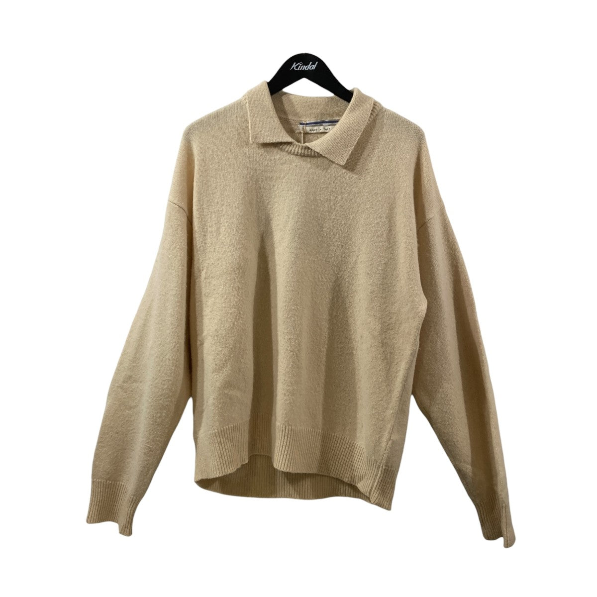 Double collar poloニットポロシャツ16NC-CA-WH