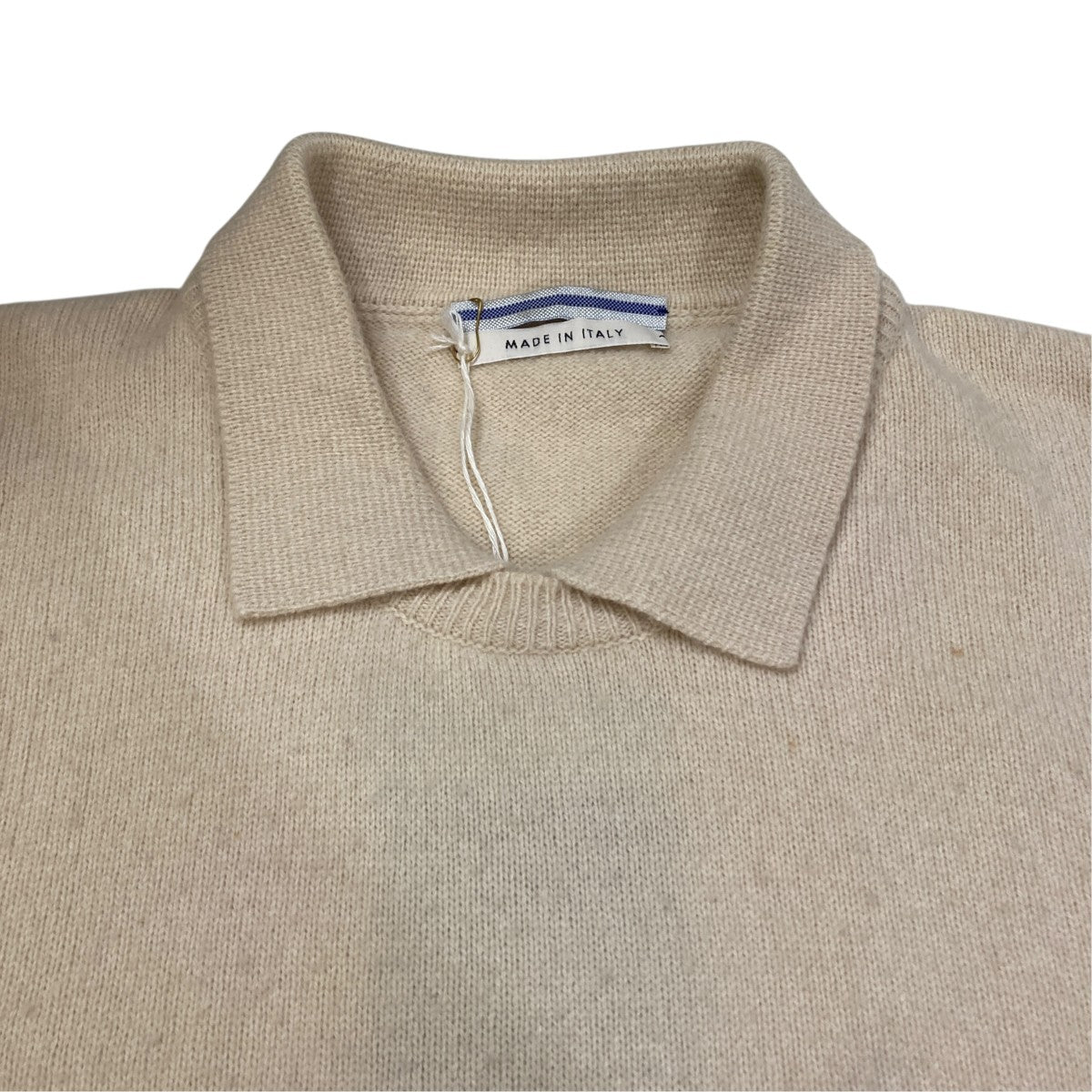 Double collar poloニットポロシャツ16NC-CA-WH