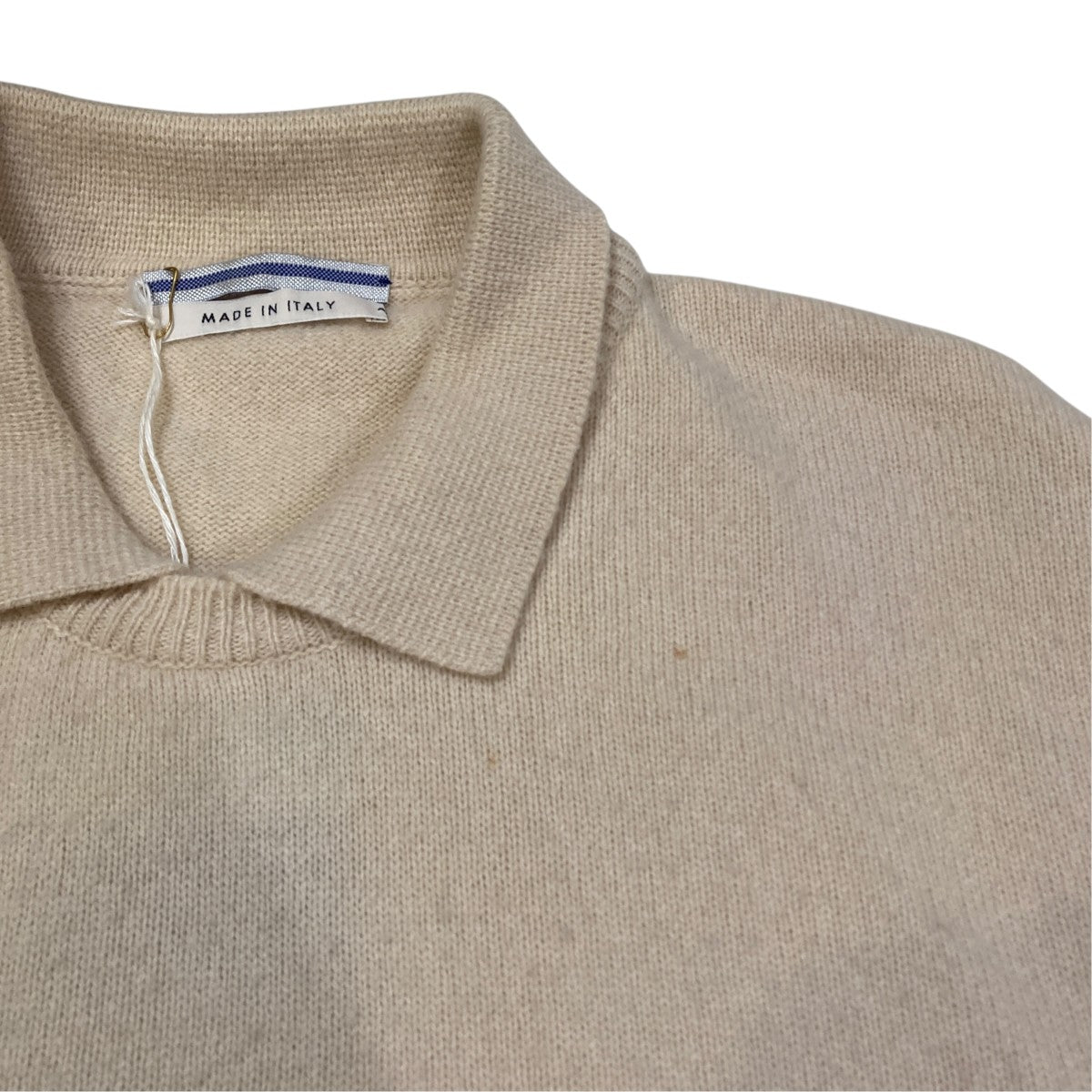 Double collar poloニットポロシャツ16NC-CA-WH