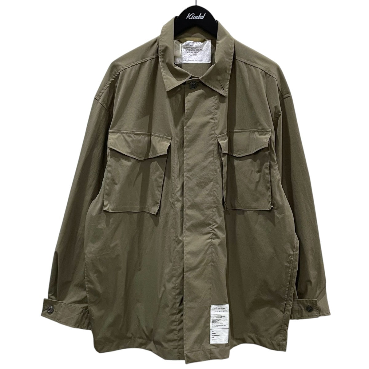 N．HOOLYWOOD 22AW ミリタリーシャツ COMBAT SHIRT コンバットシャツ 9222-BL05-008 古着・中古-1枚目のアイテム画像