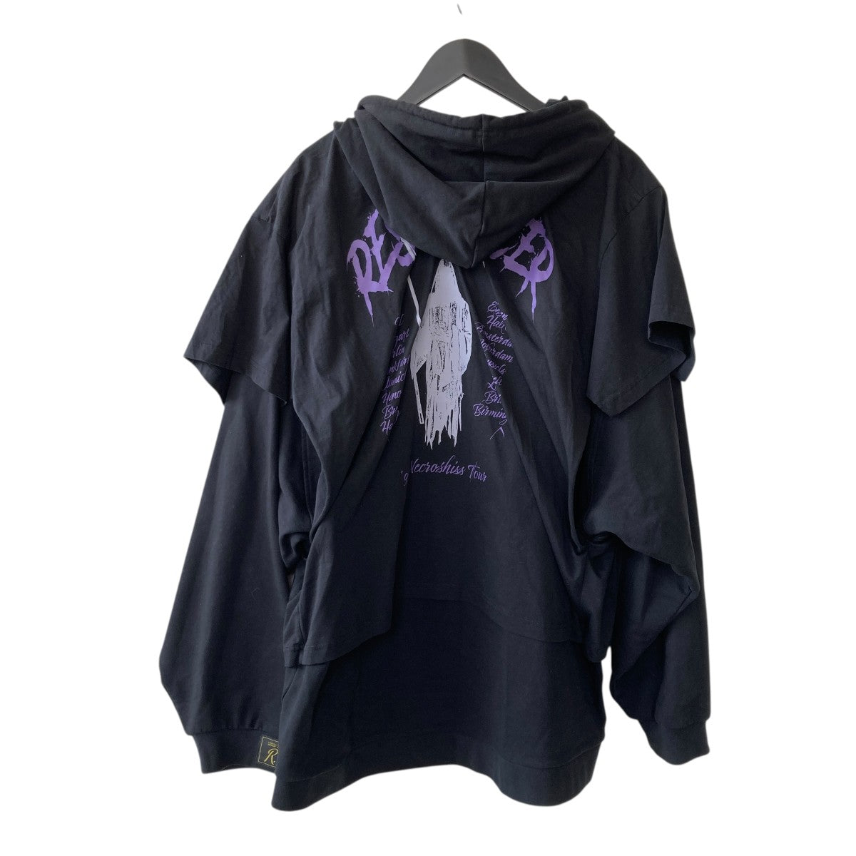 RAF SIMONS(ラフシモンズ) 22SSHOODIE DOUBLED WITH PRINTED T-SHIRT