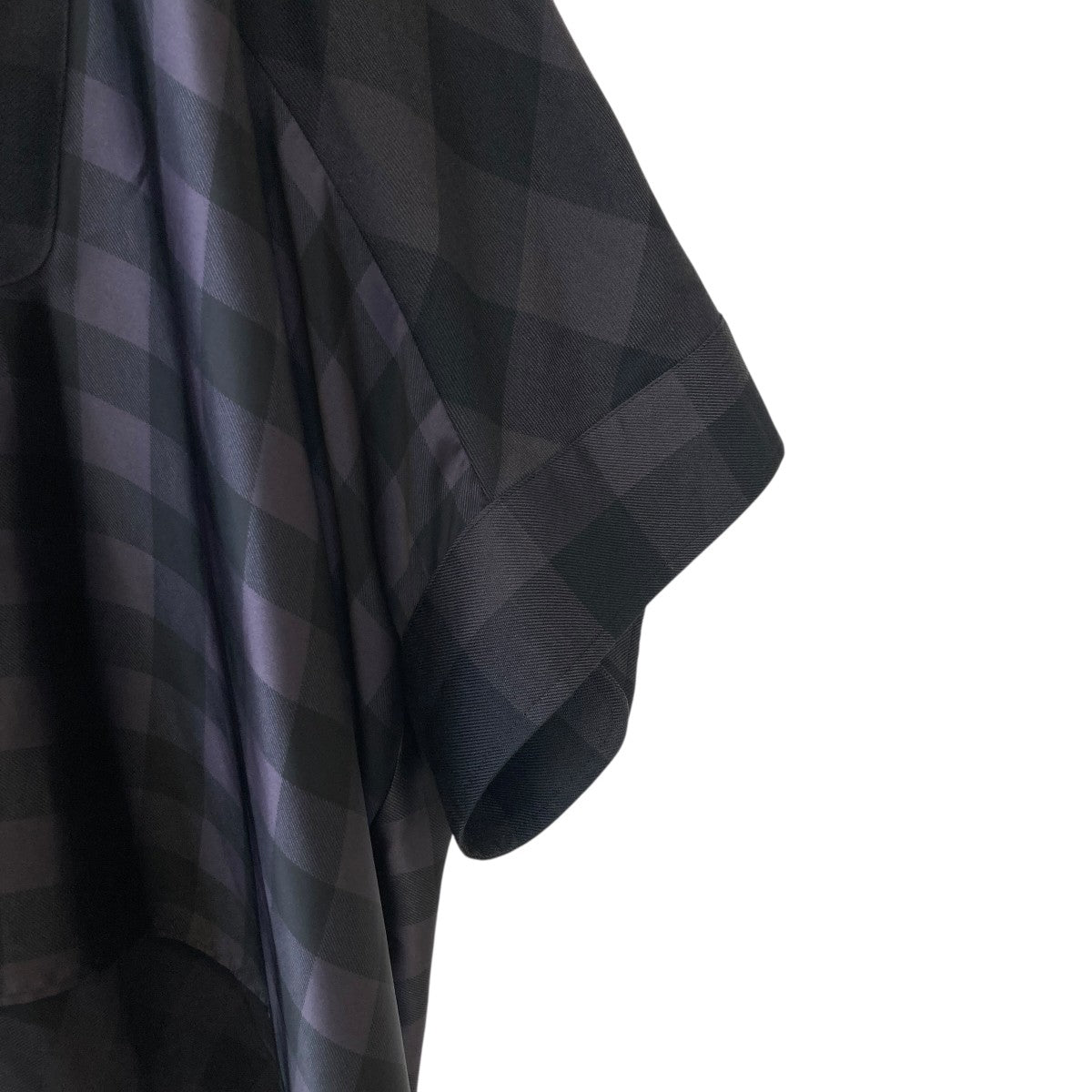 sacai(サカイ) チェック半袖シャツ22-05940 22-05940 ブラック、グレー