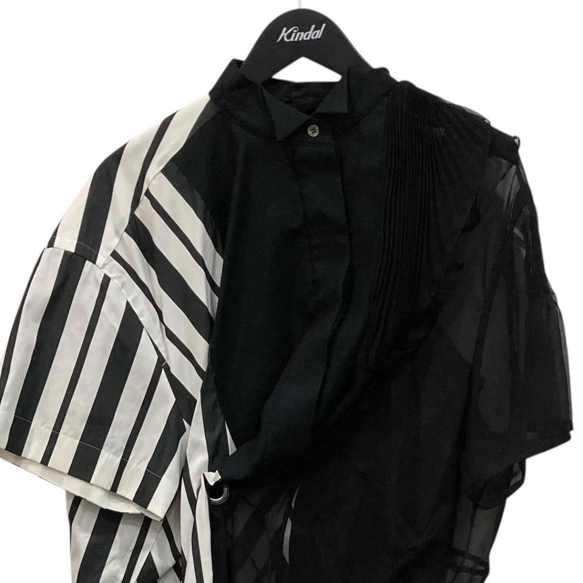sacai シアードッキングシャツ2005028 古着・中古-2枚目のアイテム画像