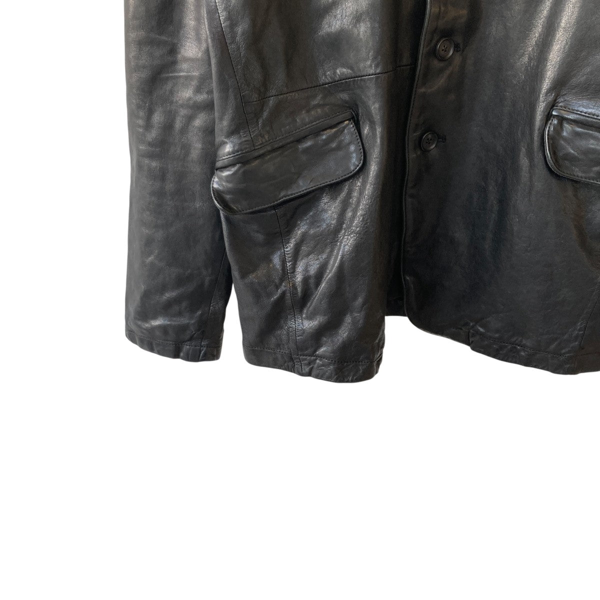 s’yte Leather Tailored JacketレザージャケットUV-J52-702 古着・中古-4枚目のアイテム画像