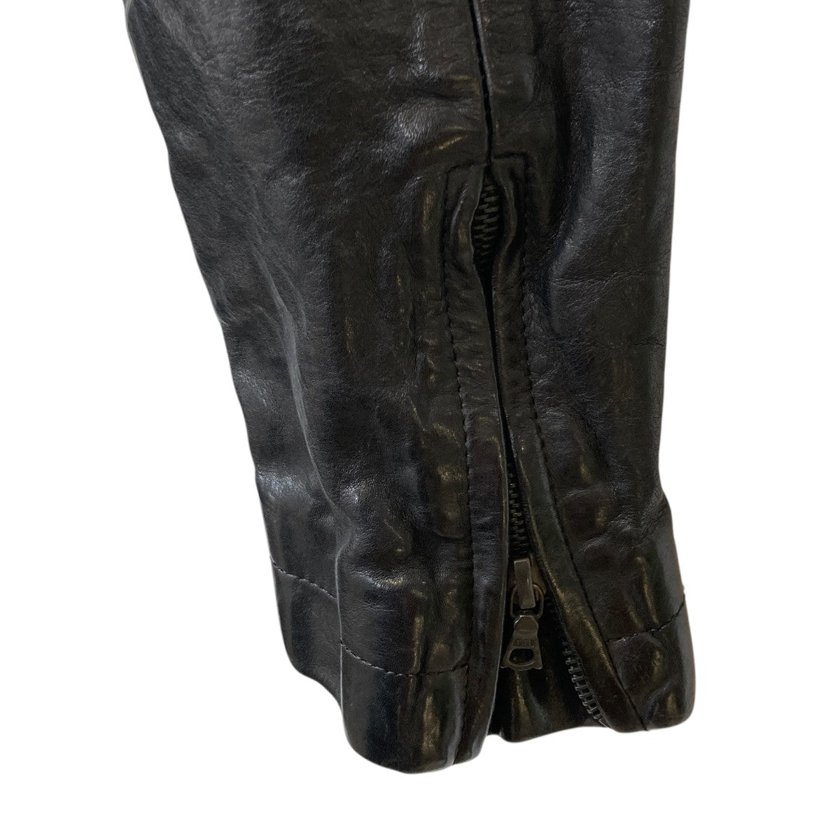 Hooded Coat Italian shoulder Cow leatherレザーコート1604-03