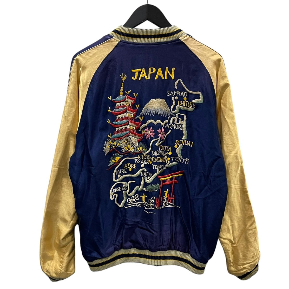 TAILOR TOYO 26SS 加工リバーシブルスカジャン EAGLE ＆ DRAGON × JAPAN MAP (AGING MODEL) TT15907 古着・中古-2枚目のアイテム画像