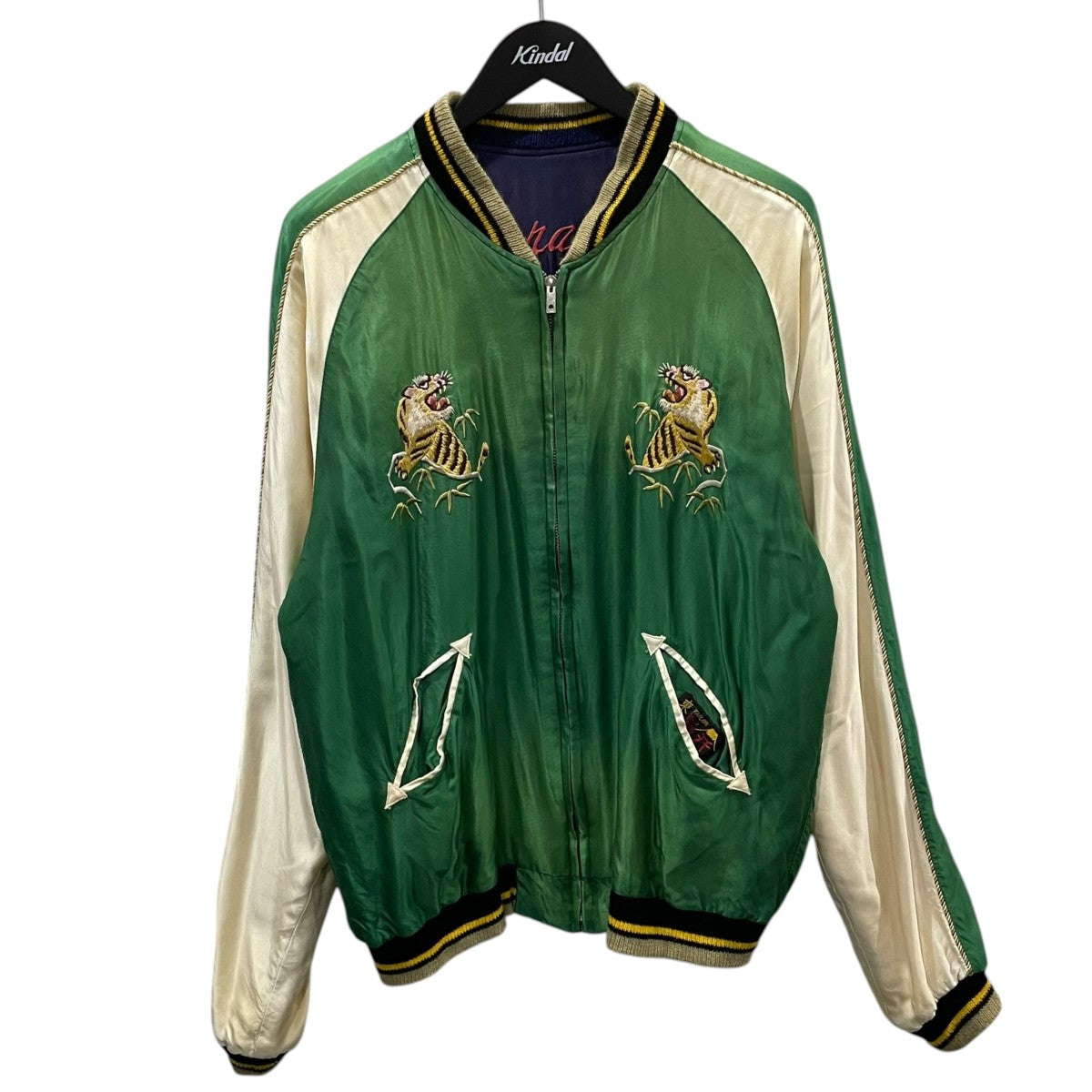 TAILOR TOYO 16AW 加工リバーシブルスカジャン ACETATE SOUVENIR JACKET EAGLE × DRAGON AGING MODEL TT13610 古着・中古-3枚目のアイテム画像