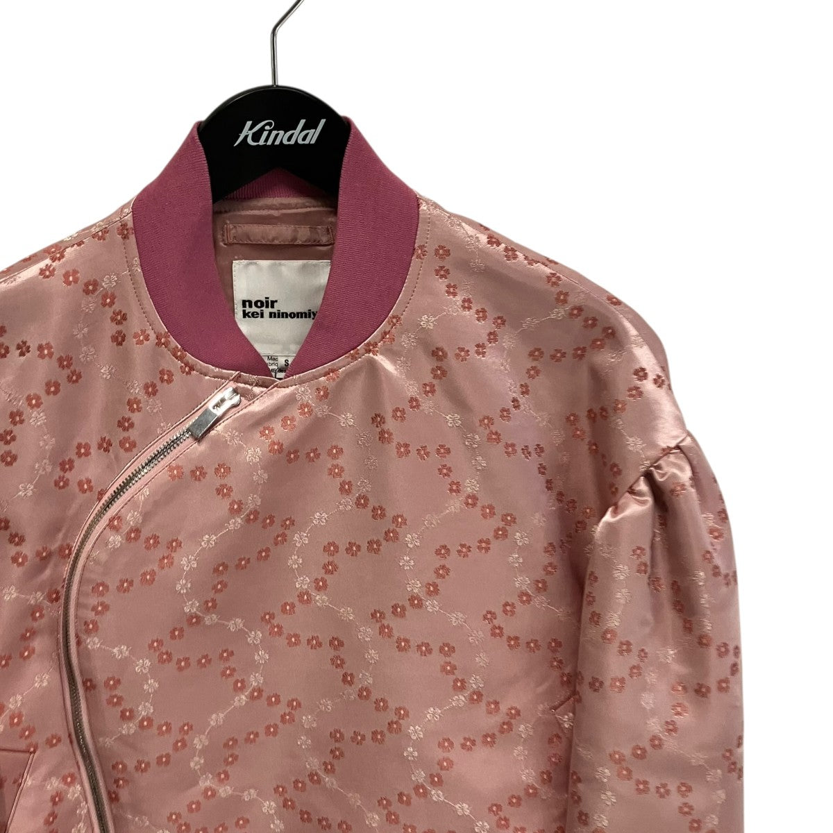 Floral Pattern Satin Jacketブルゾン3P-J015