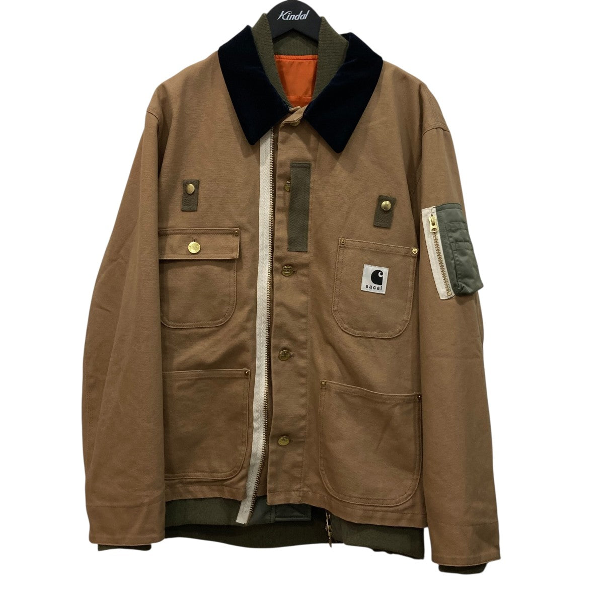 sacai×CarHartt ジャケット2303110M 古着・中古-1枚目のアイテム画像