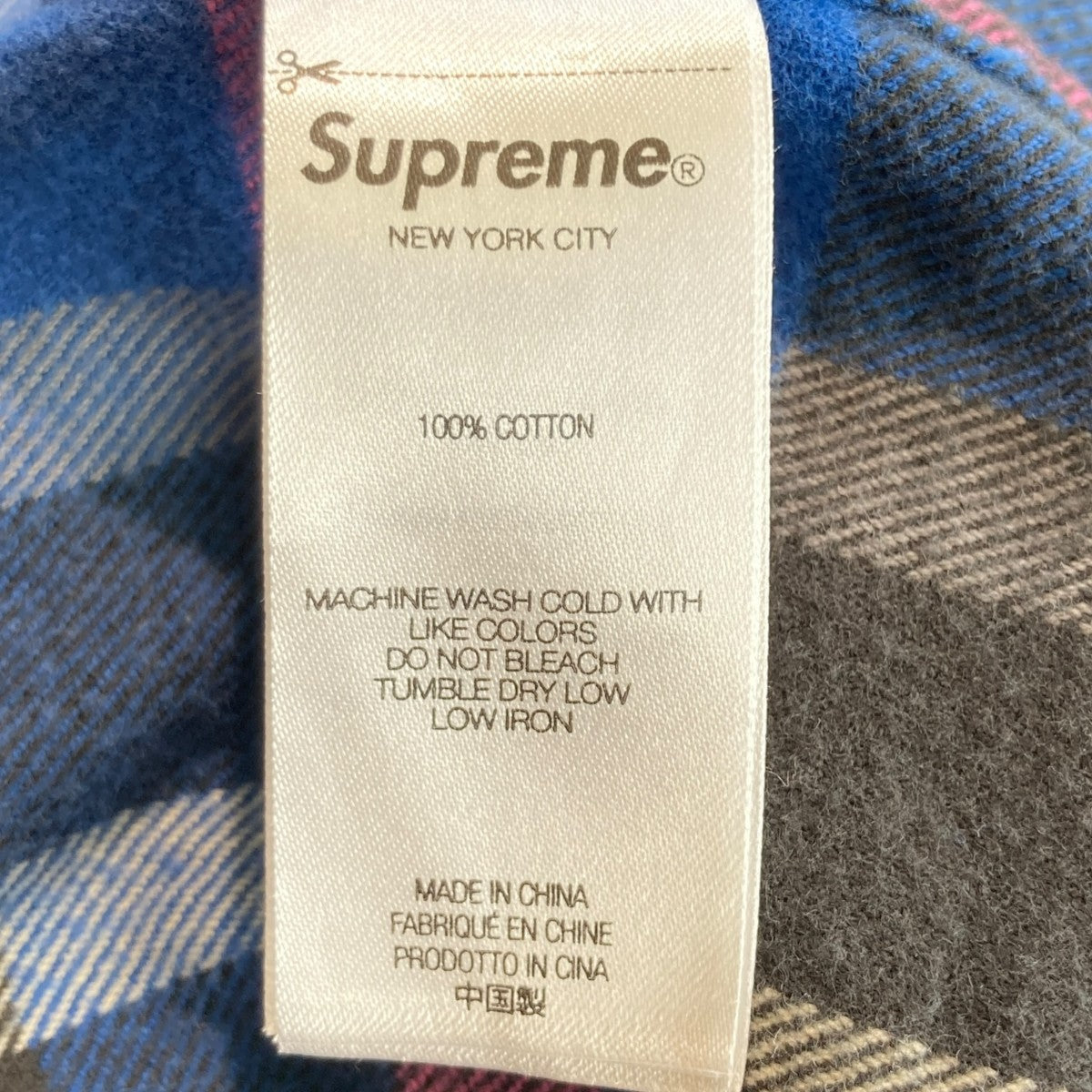 Supreme 23AWPlaid Flannel Shirtチェック長袖シャツ 古着・中古-6枚目のアイテム画像