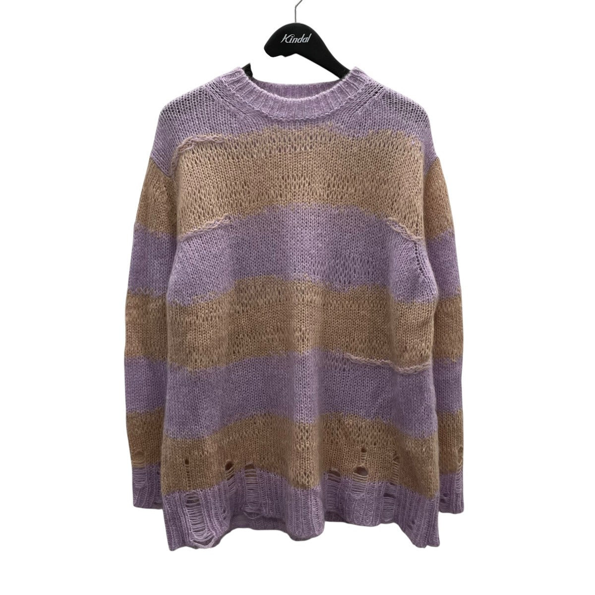 ダメージ加工長袖ニットFNWNKNIT000347