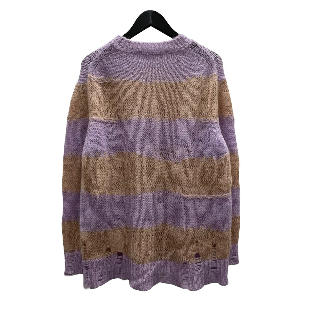 ダメージ加工長袖ニットFNWNKNIT000347