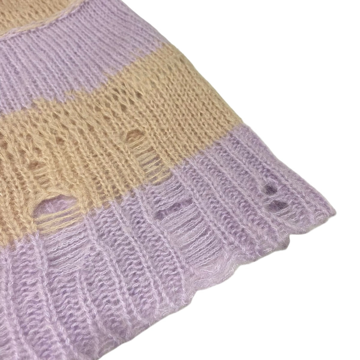 ダメージ加工長袖ニットFNWNKNIT000347