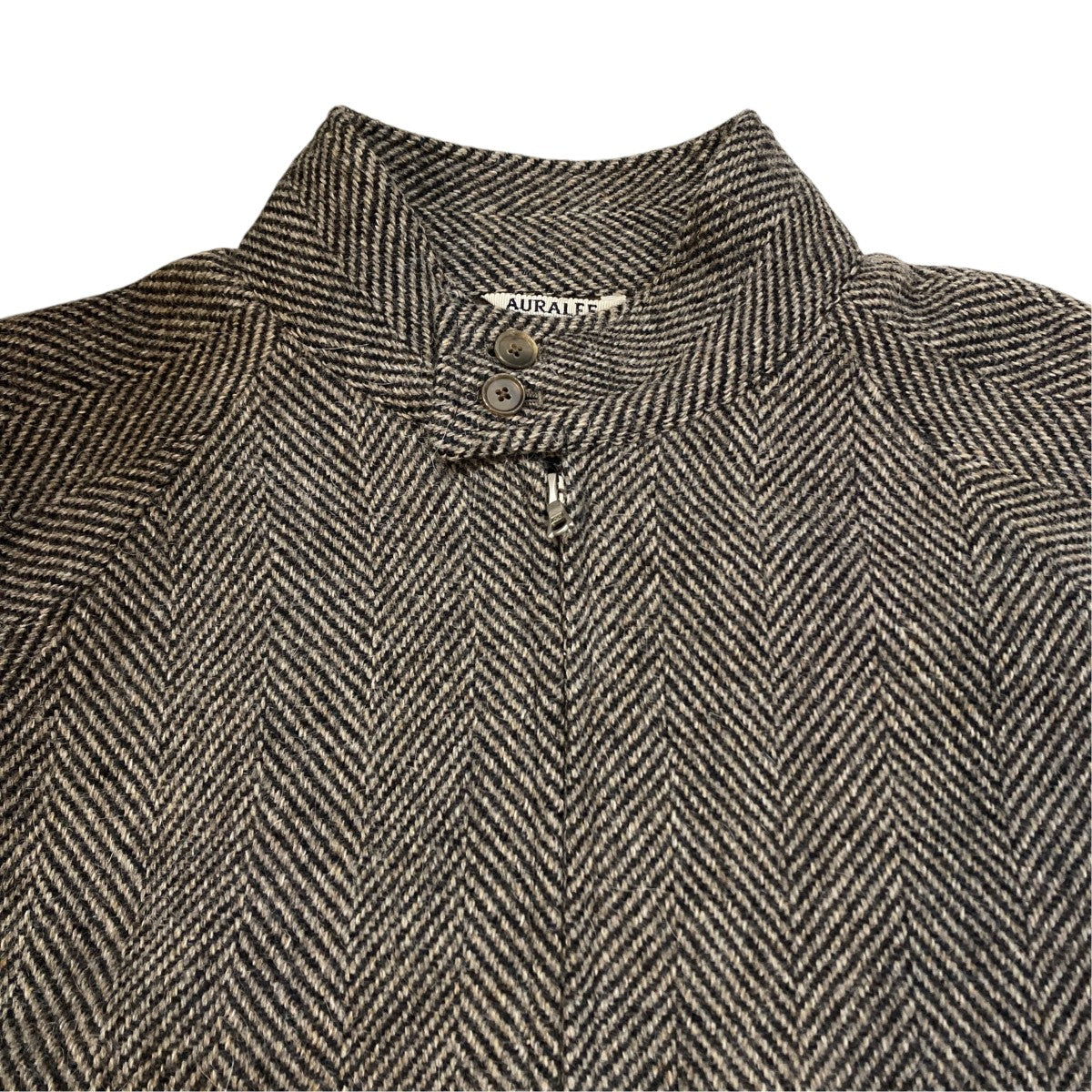 LAMA SHETLAND WOOL TWEED ZIP BLOUSONジャケットA24AB03LS