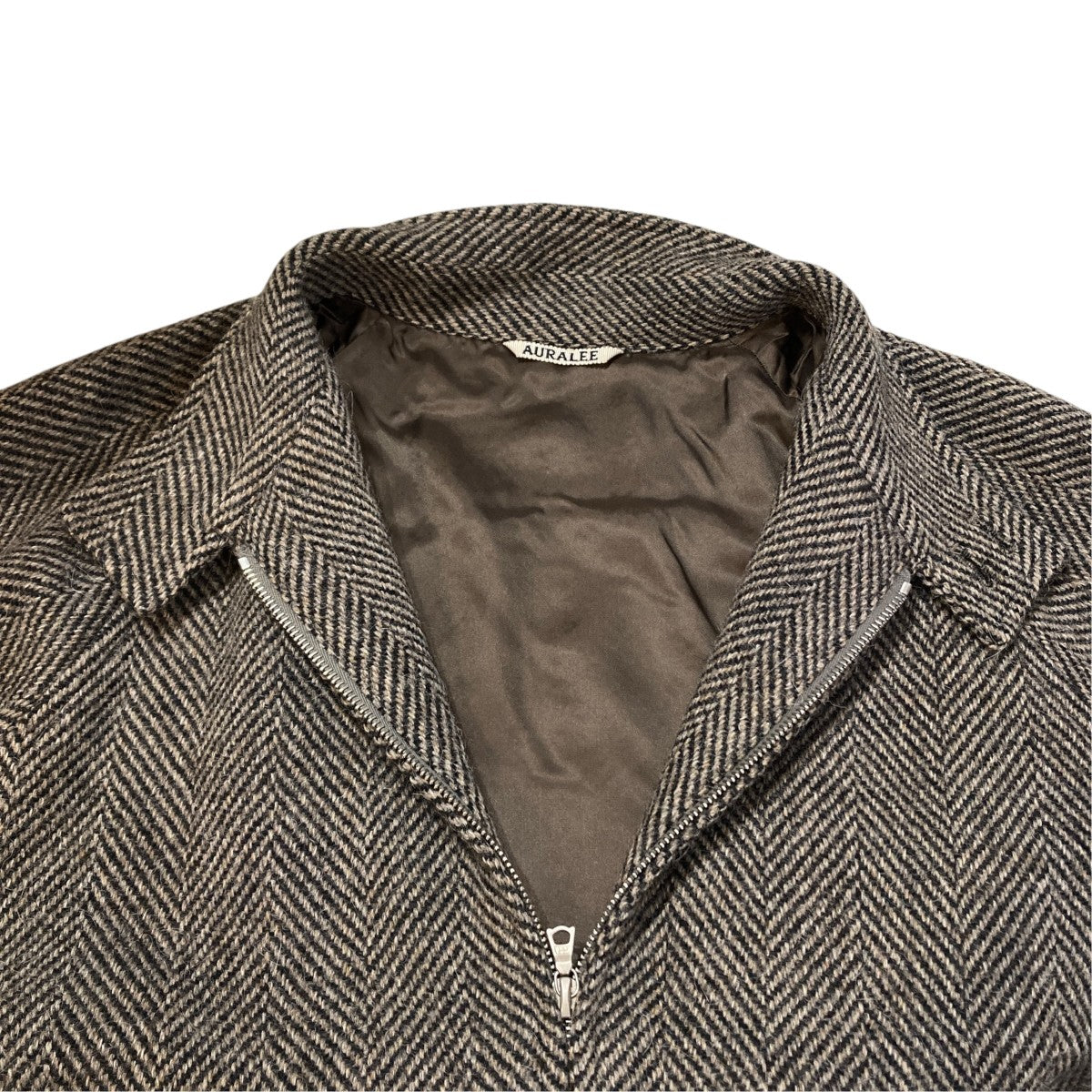 LAMA SHETLAND WOOL TWEED ZIP BLOUSONジャケットA24AB03LS