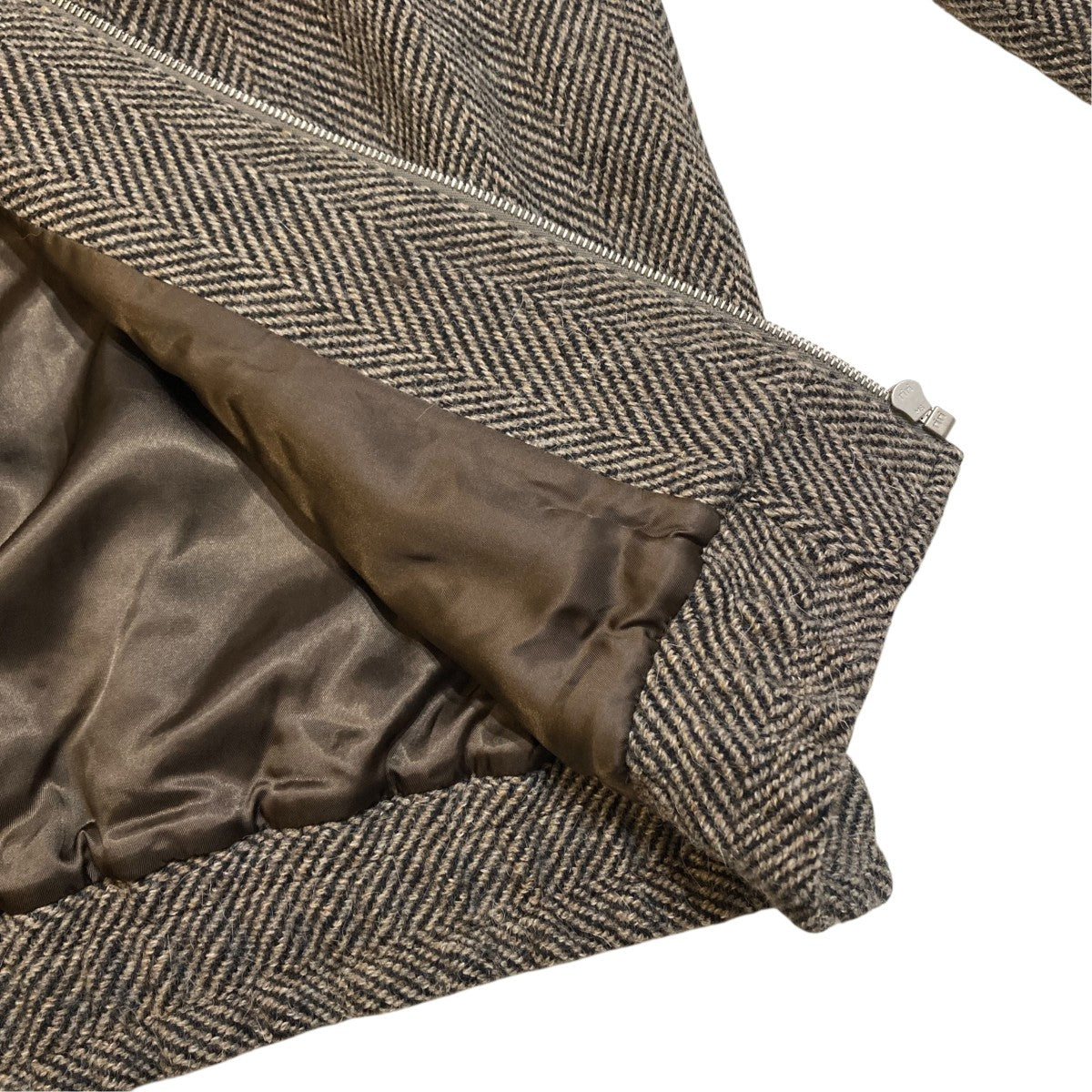 LAMA SHETLAND WOOL TWEED ZIP BLOUSONジャケットA24AB03LS