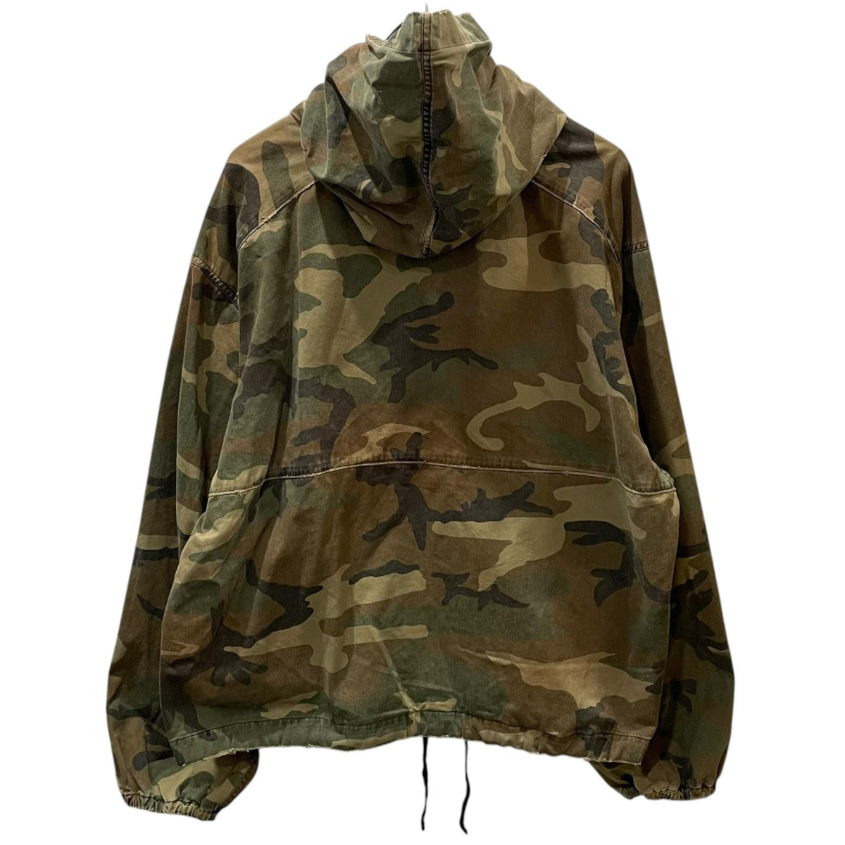 24AW カモフラ柄加工ジップアップフーデッドジャケット CAMO HOODIE JACKET カモフーディジャケット ANC-SH47-A