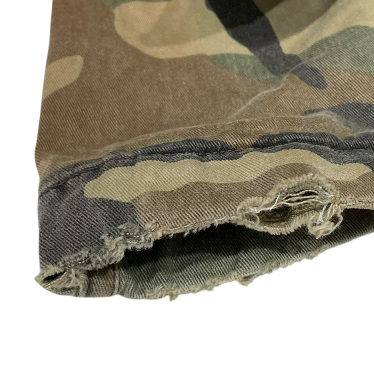 24AW カモフラ柄加工ジップアップフーデッドジャケット CAMO HOODIE JACKET カモフーディジャケット ANC-SH47-A