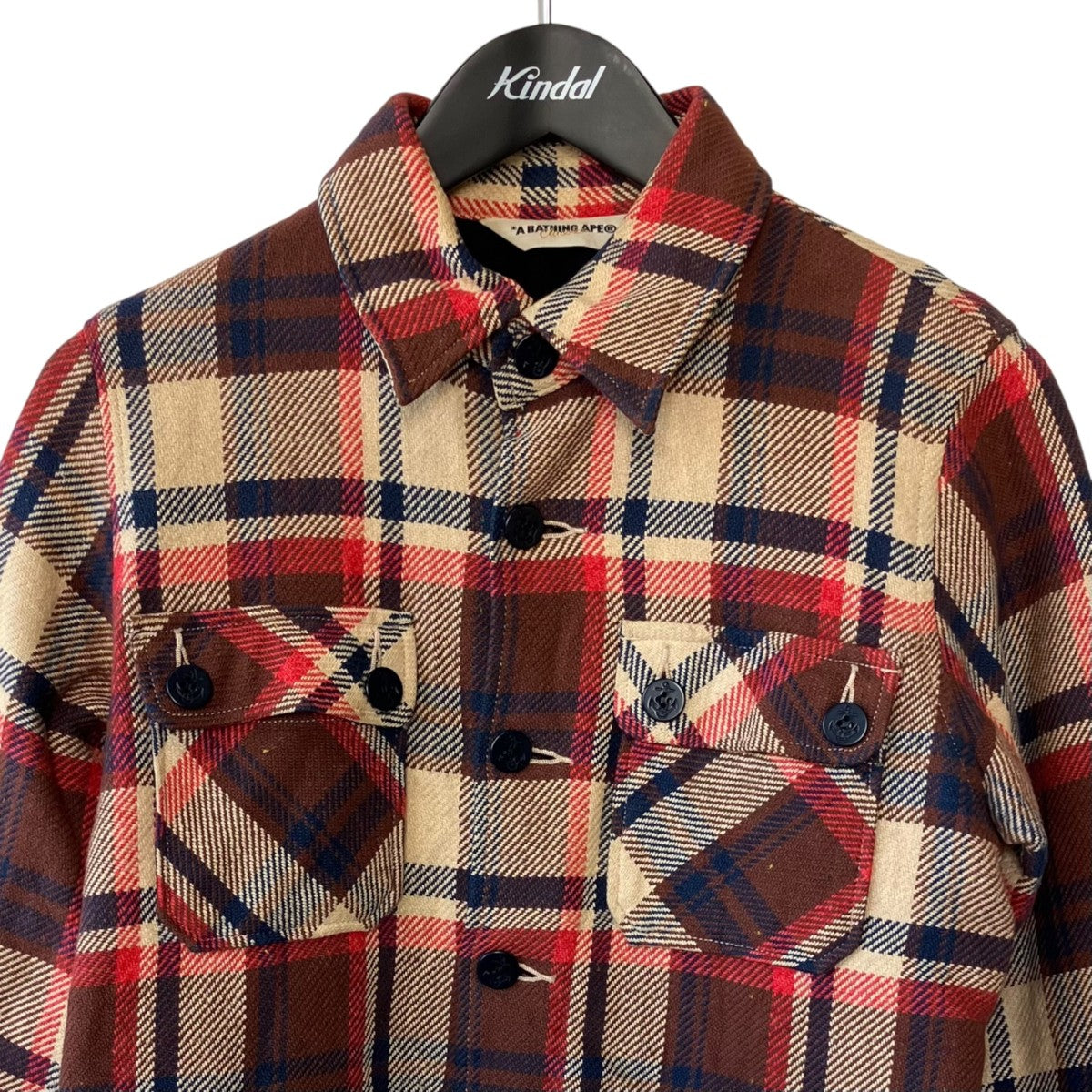 A BATHING APE チェックシャツジャケット 古着・中古-2枚目のアイテム画像
