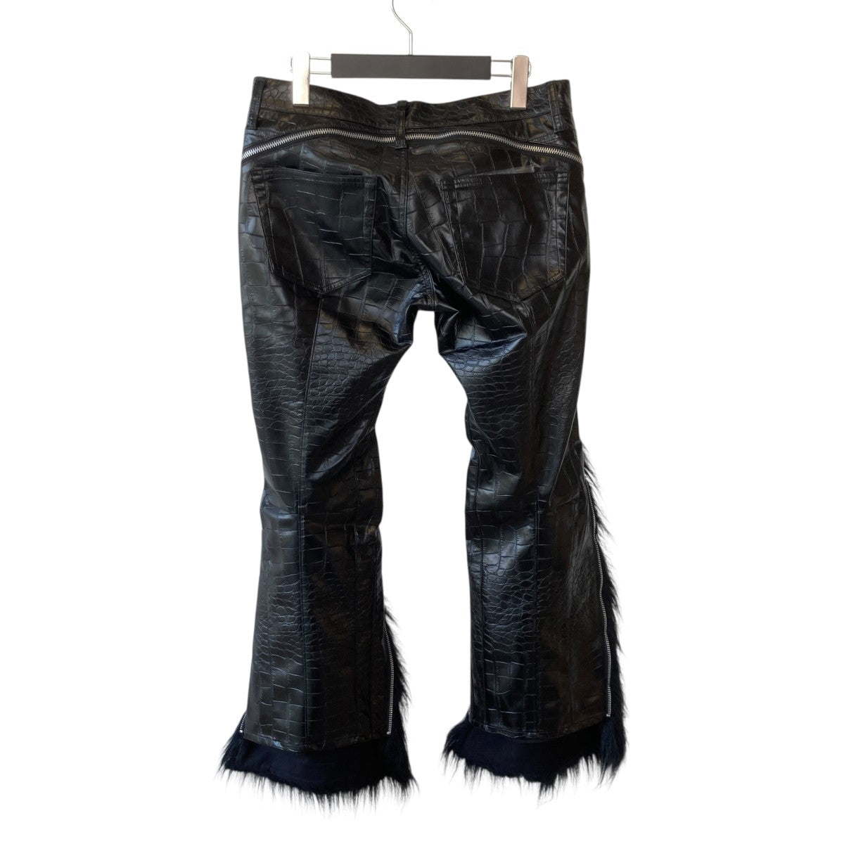 激レア JUNYA WATANABE黒パンツ S コムデギャルソン テーパード JUNYA WATANABE CDG(ジュンヤワタナベコムデギャルソン) 25AWレザー