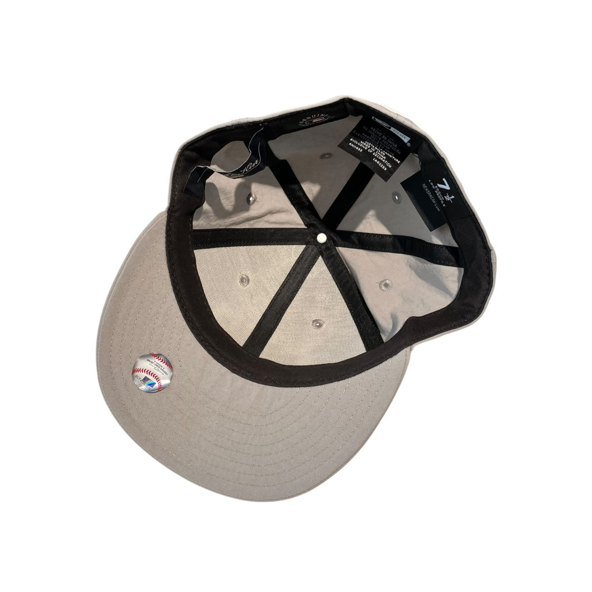KITHニューエラ cap XL 7 5/8グレー　　袋付き Kith x New Era K Logo Fitted Hat Suede Light Blue / Grey UV 7 1/8