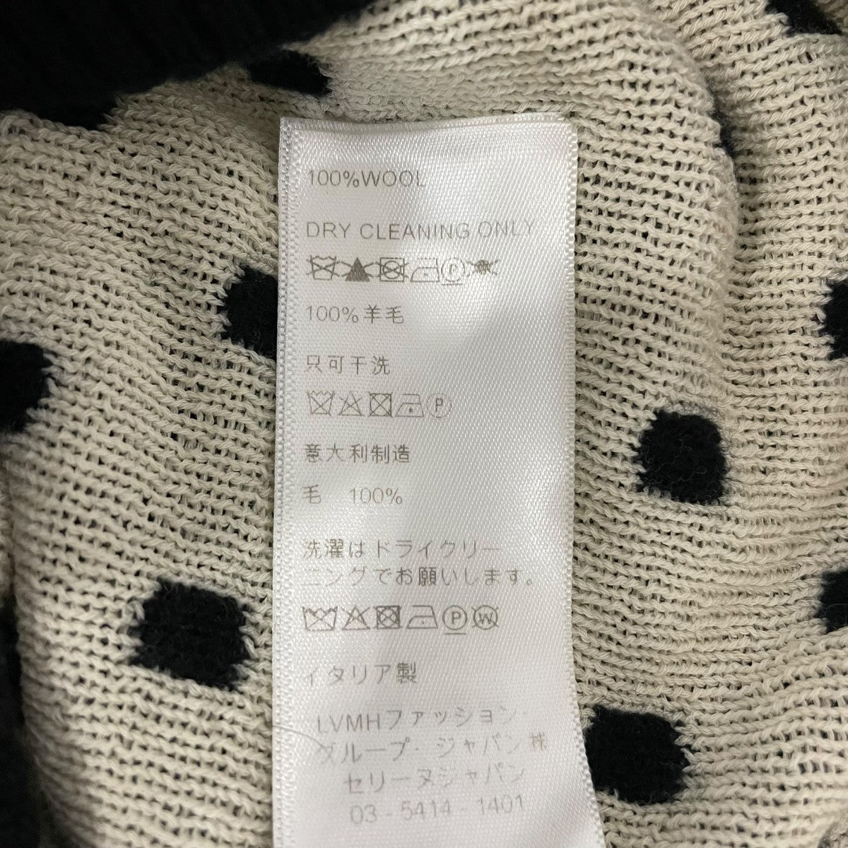 CELINE(セリーヌ) ドット柄長袖ニット2A516354D 2A516354D ブラック