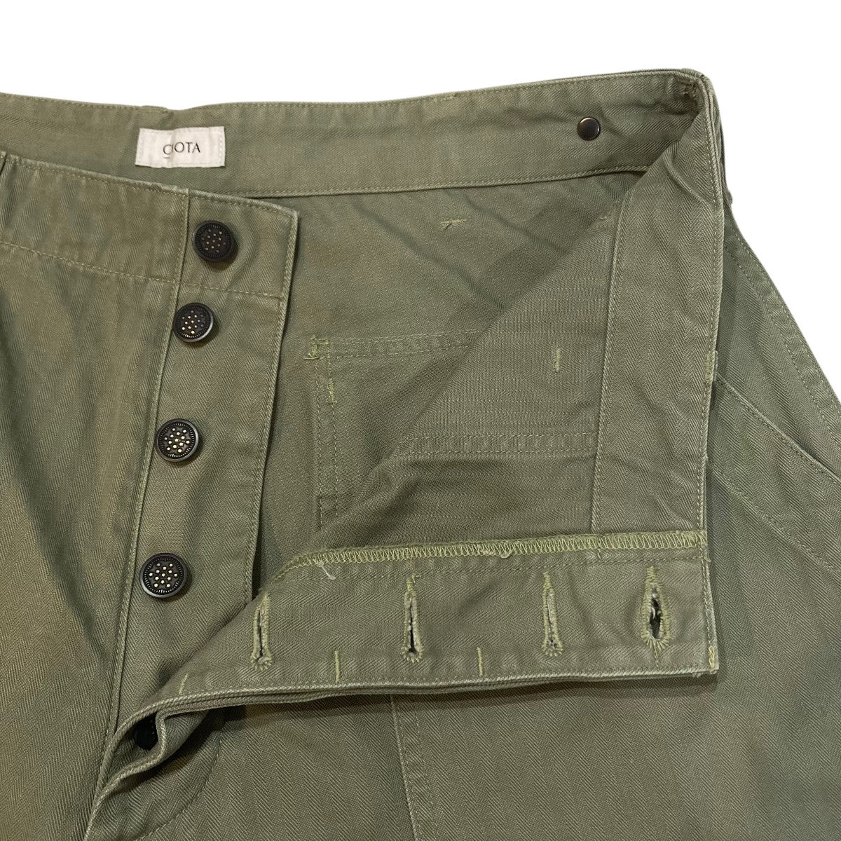 CIOTA Suvin Cotton Herringbone Baker PantsパンツPTLM-117-SB 古着・中古-3枚目のアイテム画像