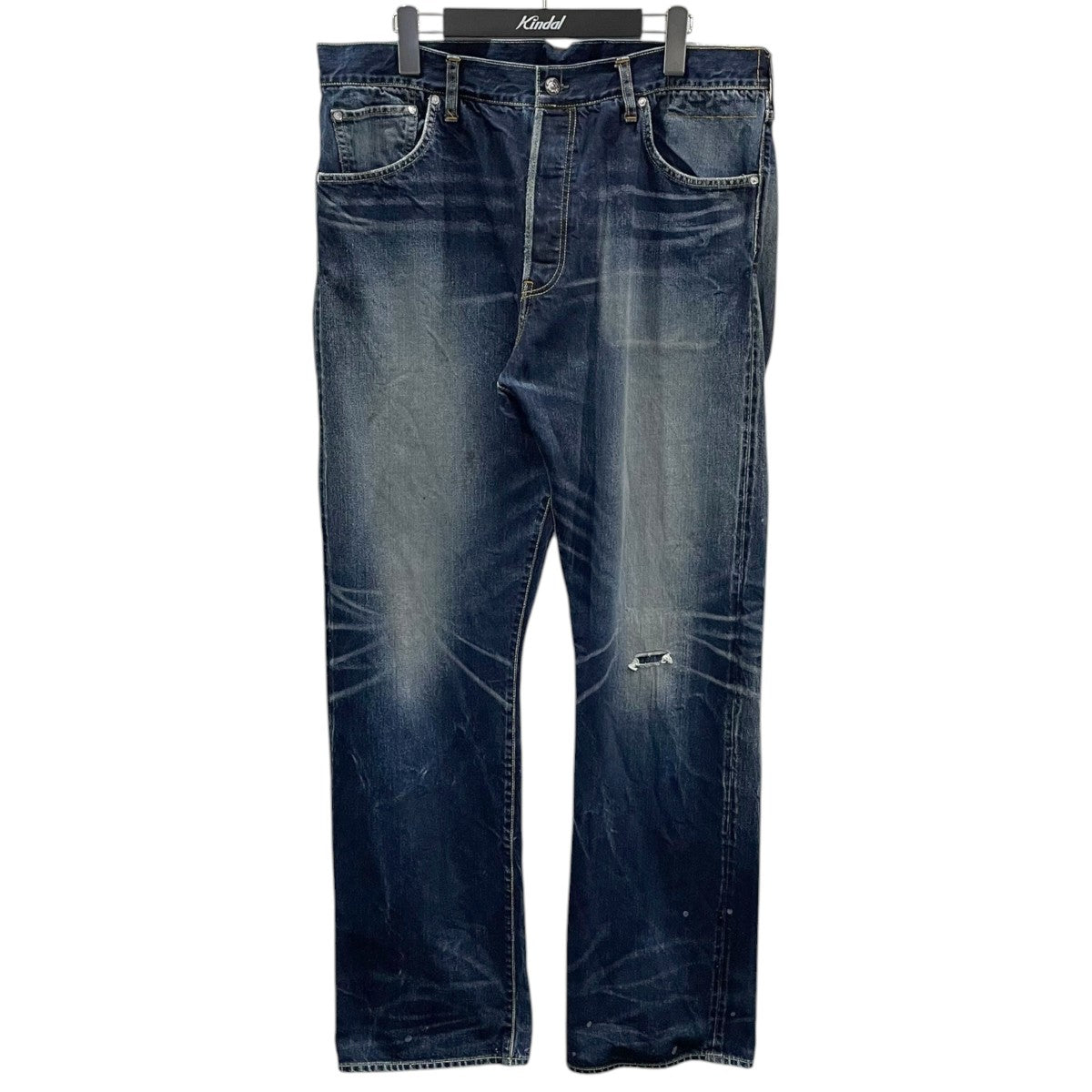VISVIM 21AW 加工デニムパンツ Social Sculpture High Waist Jeans ソーシャルスカルプチャー ハイウエスト ジーンズ 16 DRY-18 0121205005025 古着・中古-1枚目のアイテム画像