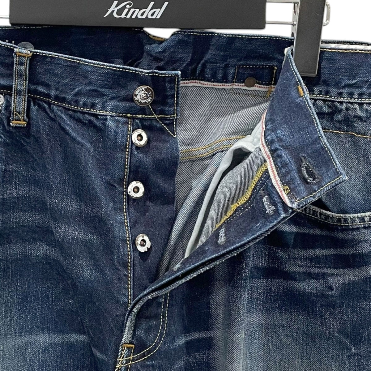 VISVIM 21AW 加工デニムパンツ Social Sculpture High Waist Jeans ソーシャルスカルプチャー ハイウエスト ジーンズ 16 DRY-18 0121205005025 古着・中古-3枚目のアイテム画像