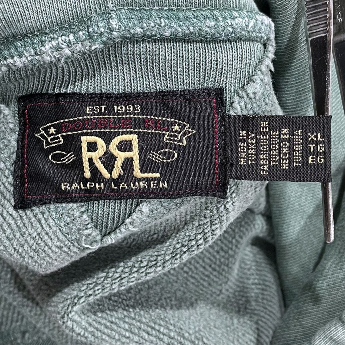 RRL 両Vプルオーバーパーカー Collegiate Hoodie カレッジエイト フーディ 782929541001 古着・中古-4枚目のアイテム画像
