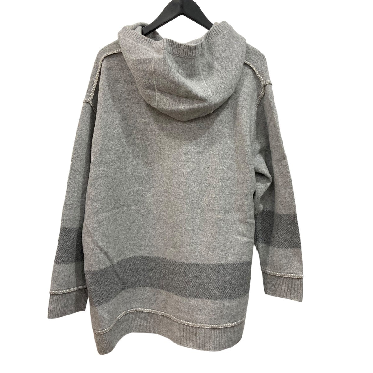 ✨️カシミヤ100％タグ付き✨️バーバリー ニット パーカー ノバチェック BURBERRY(バーバリー) ニットパーカー8045243 8045243 グレー サイズ