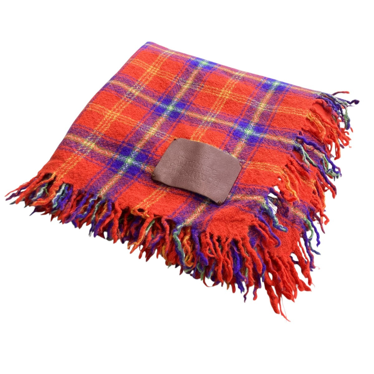 Vivienne Westwood チェックマフラー ストール 古着・中古-1枚目のアイテム画像