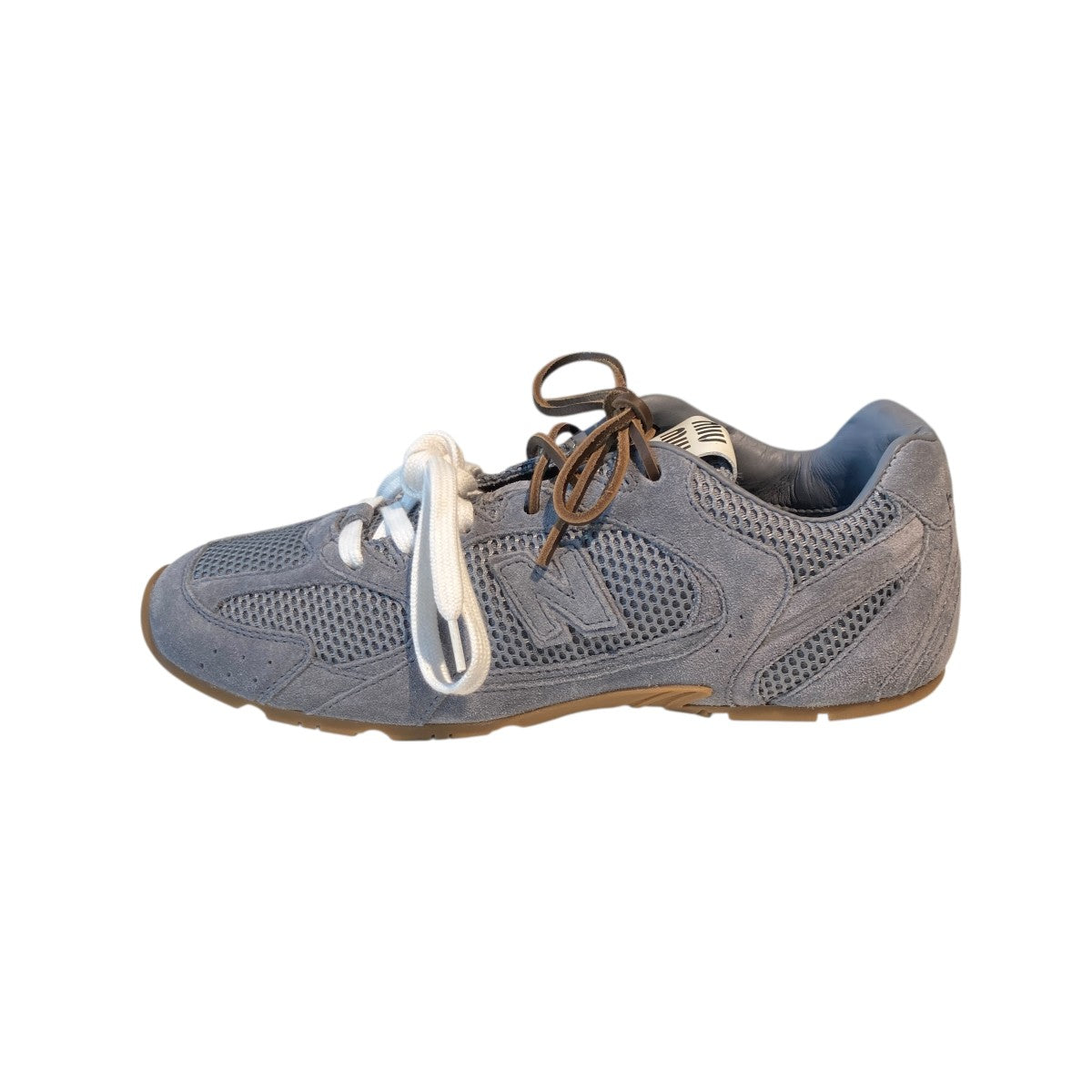 NEW BALANCE×MIU MIU スエードxメッシュスニーカー5E165E 古着・中古-2枚目のアイテム画像