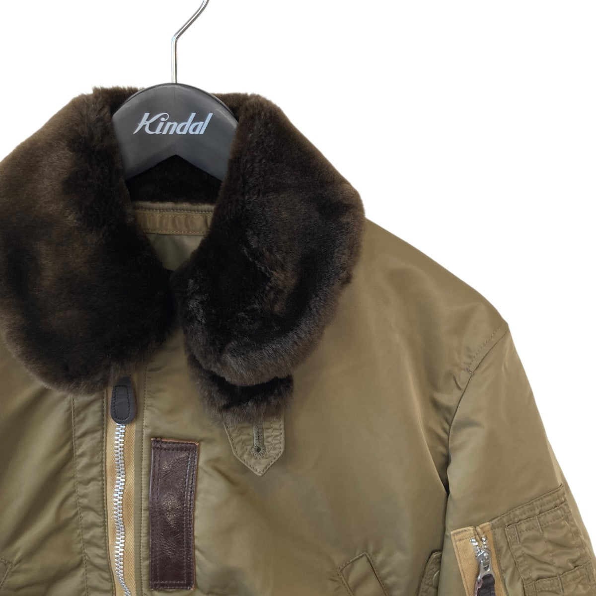 JUNYA WATANABE CDG 21AWFAUX FUR FLIGHT JACKETMA-1ジャケットJH-J027 古着・中古-3枚目のアイテム画像