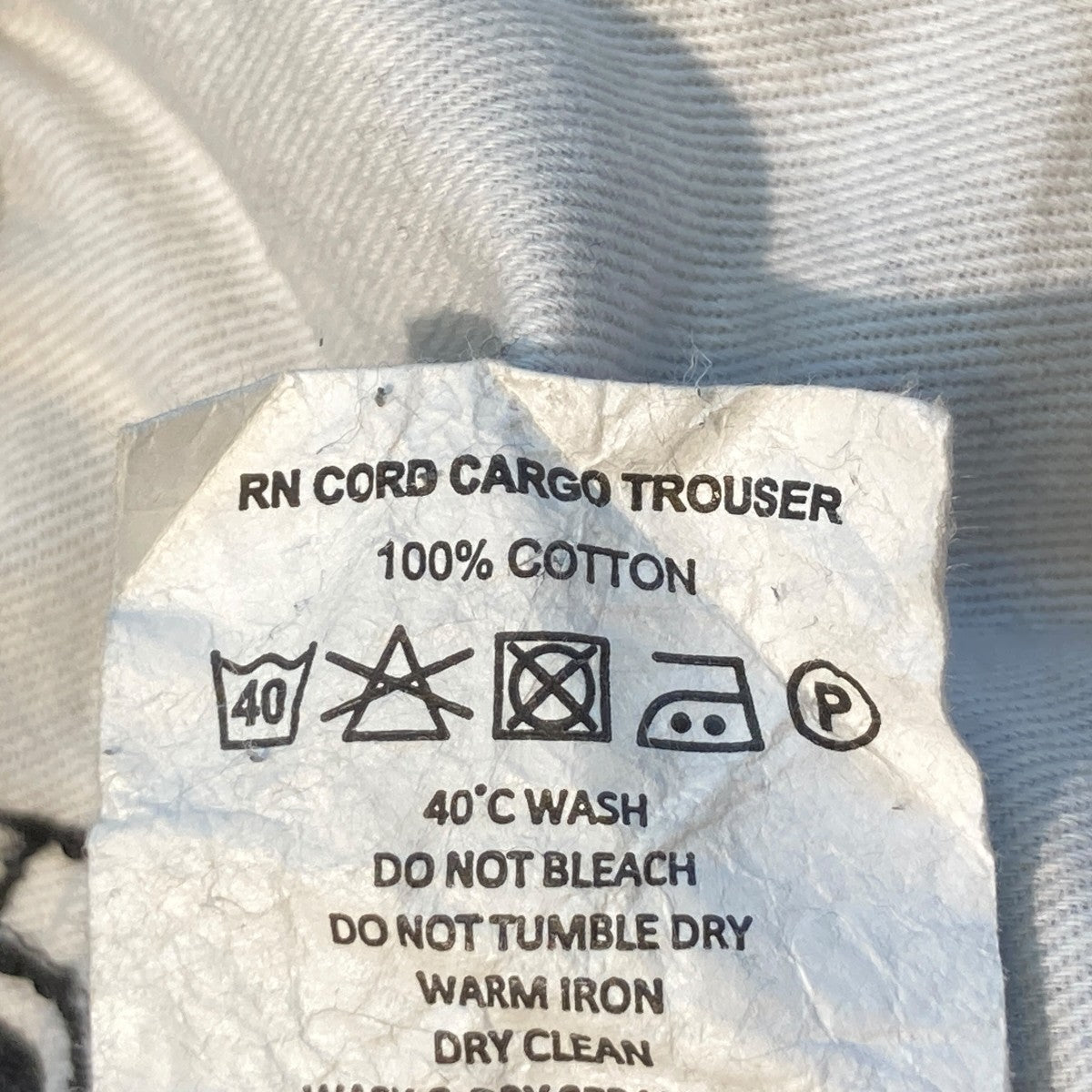25AWRN CORD CARGO TROUSERコーデュロイパンツ