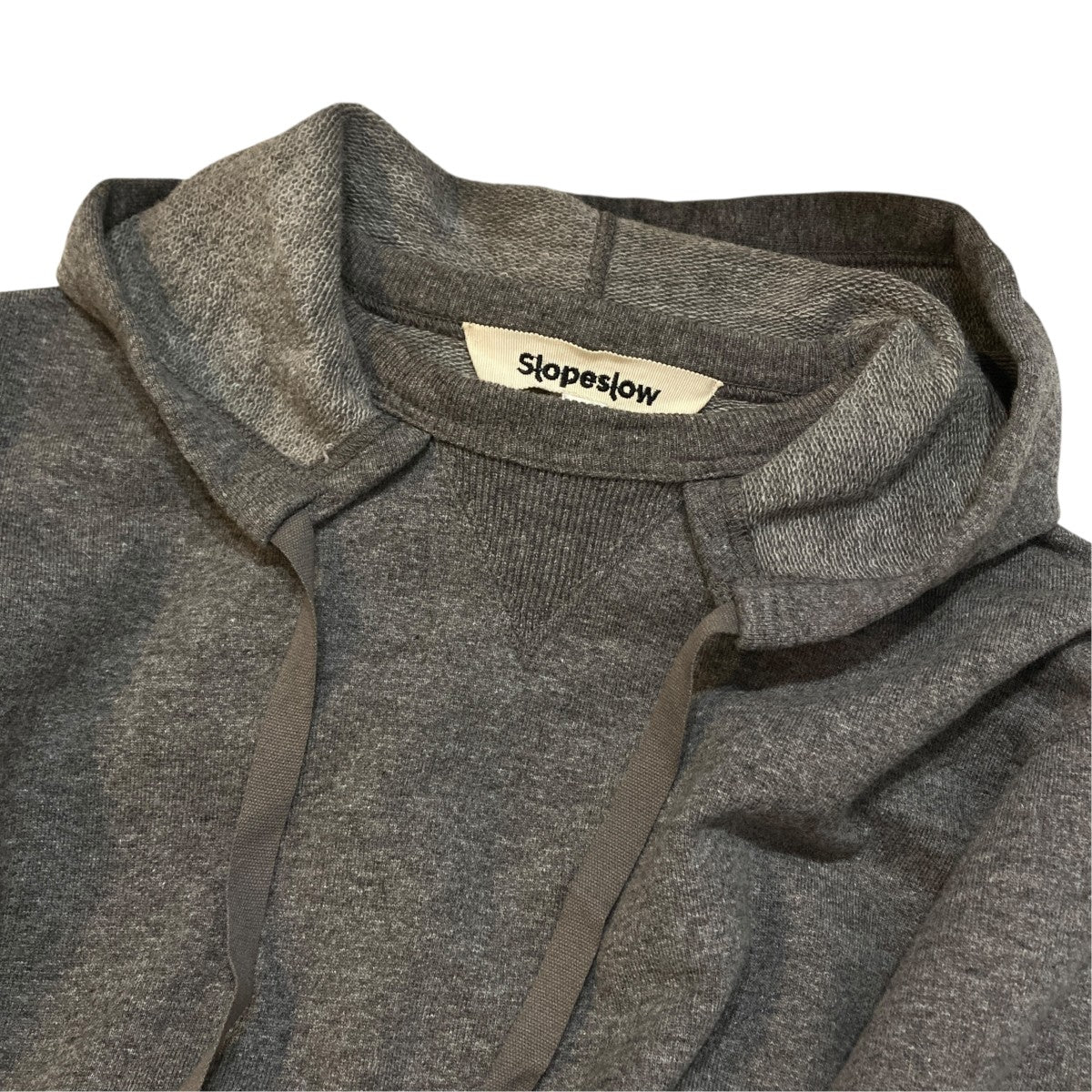 SLOPESLOW Wool French terry after hoodieウール フレンチテリー ニットパーカー1253020 古着・中古-3枚目のアイテム画像