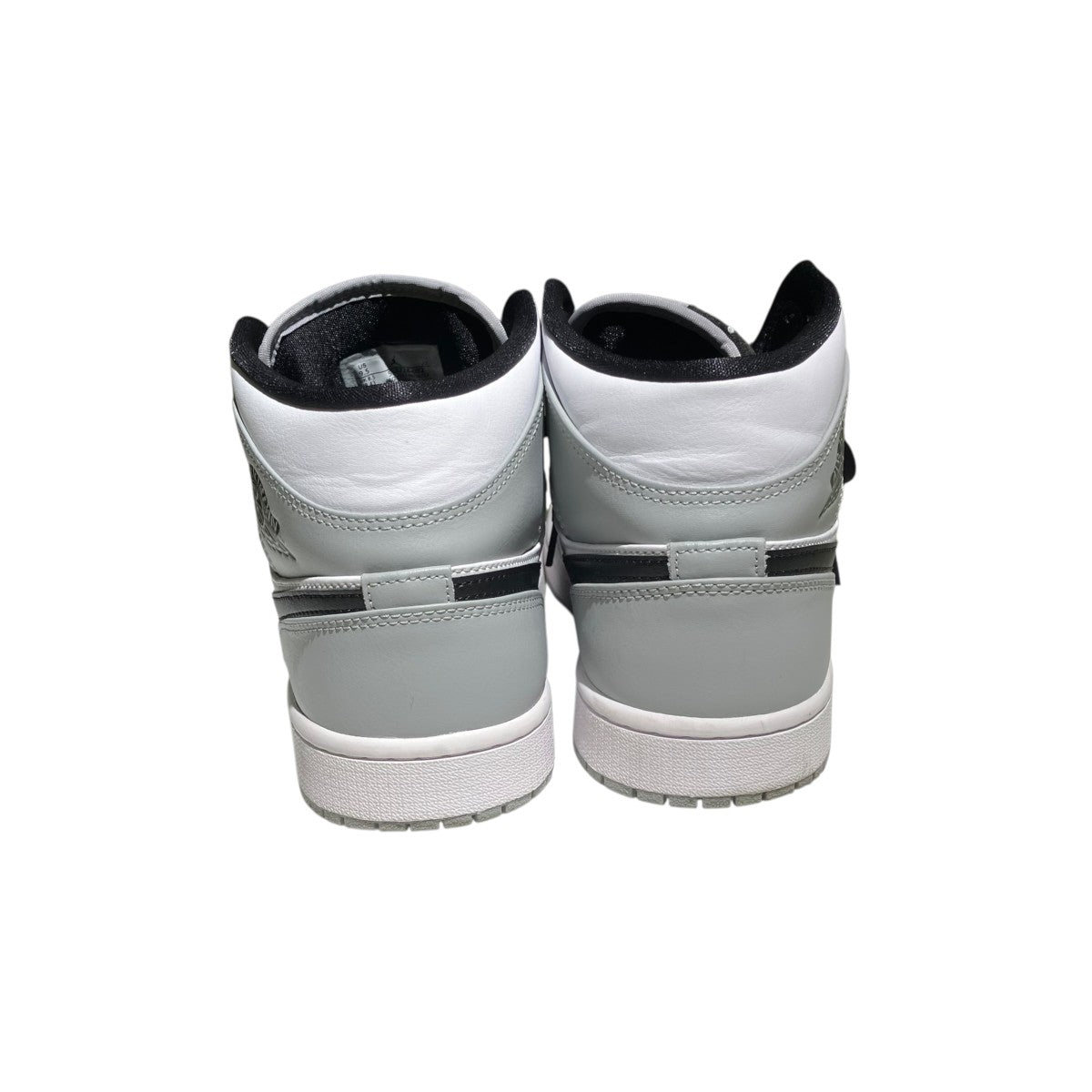 Air Jordan 1 Mid Light Smoke Grey／White／Blackハイカットスニーカー554724-092