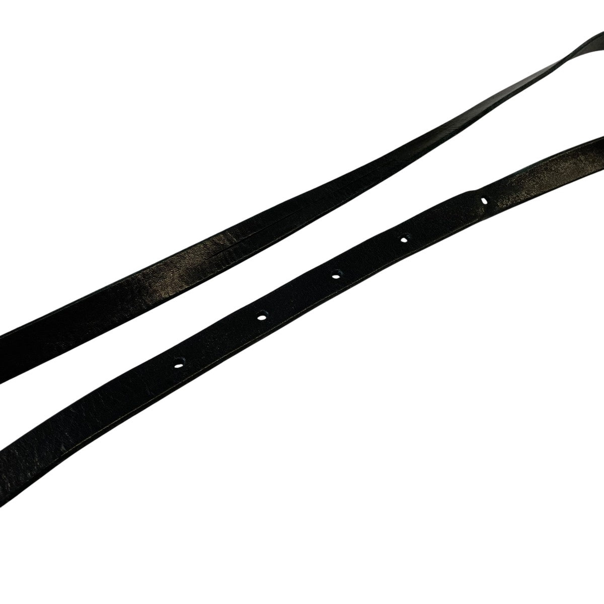 Leather Buckle Slim Beltレザーベルト