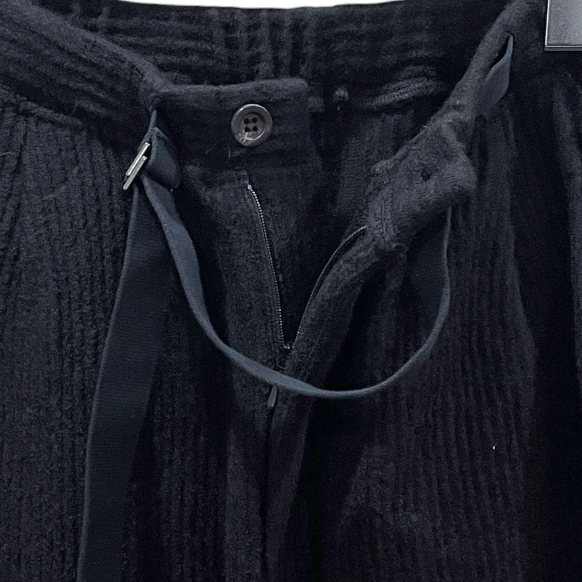 25AW ウールパンツ WOOLCORD BELTLESS SLACKS ウールコードベルトレススラックス ANC-PT85-B