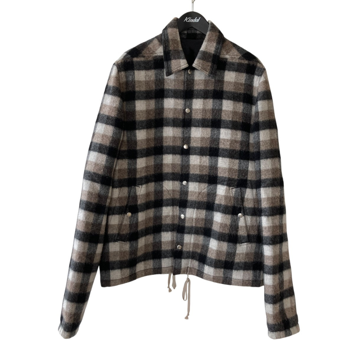 RICK OWENS チェックジャケットRU19F4777WFP 古着・中古-1枚目のアイテム画像