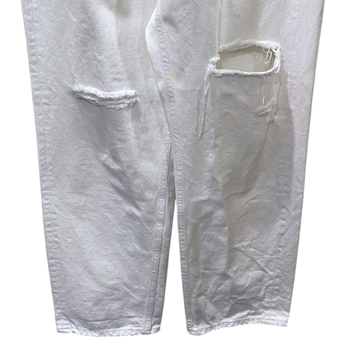 MADISON BLUE 24AW 加工デニムパンツ CRASHED SAROUEL PT DENIM MNS クラッシュド サルエル パンツ デニム MB244-3003M 古着・中古-4枚目のアイテム画像